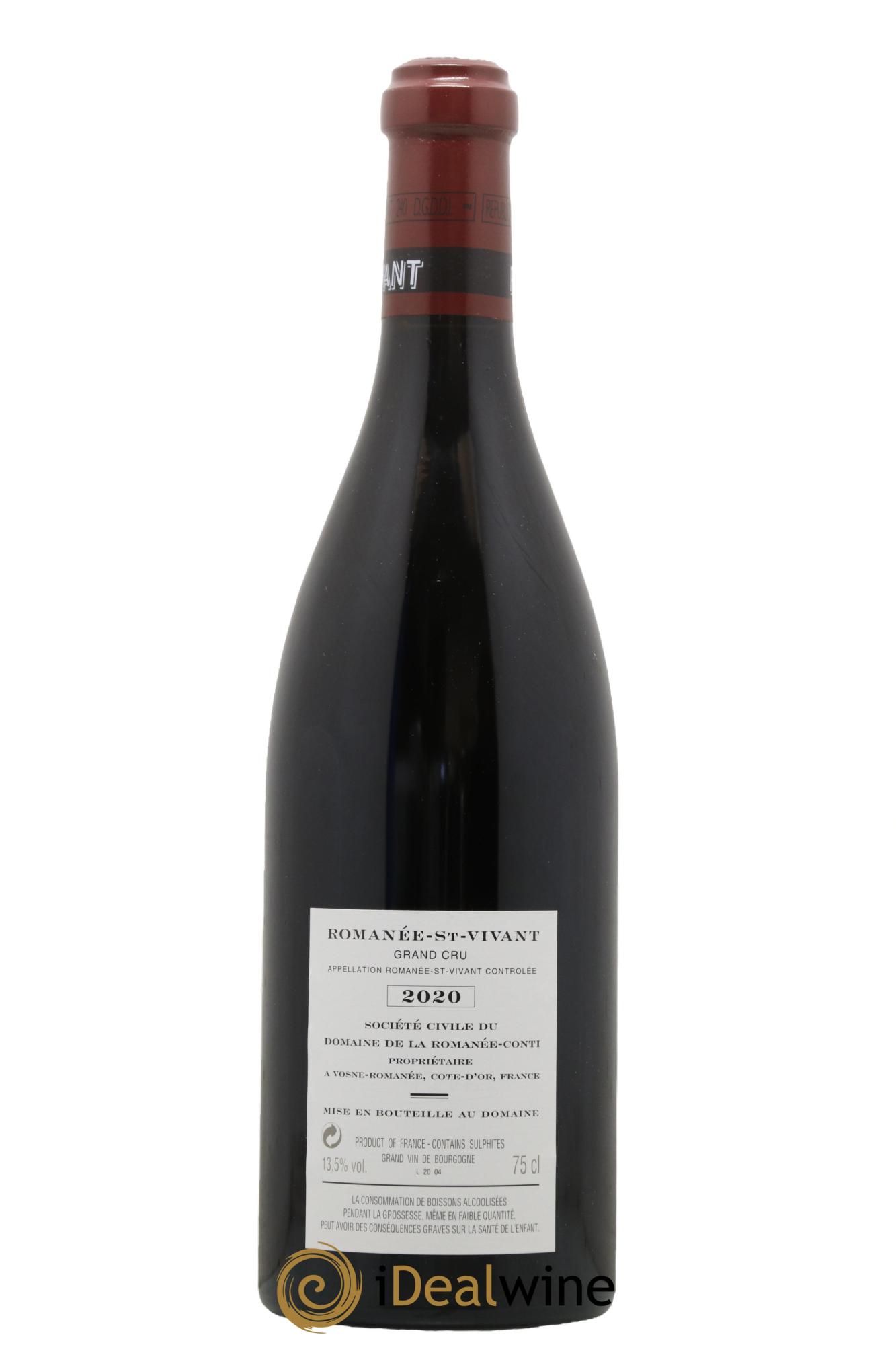 Romanée-Saint-Vivant Grand Cru Domaine de la Romanée-Conti 2020 - Lot de 1 bouteille - 1