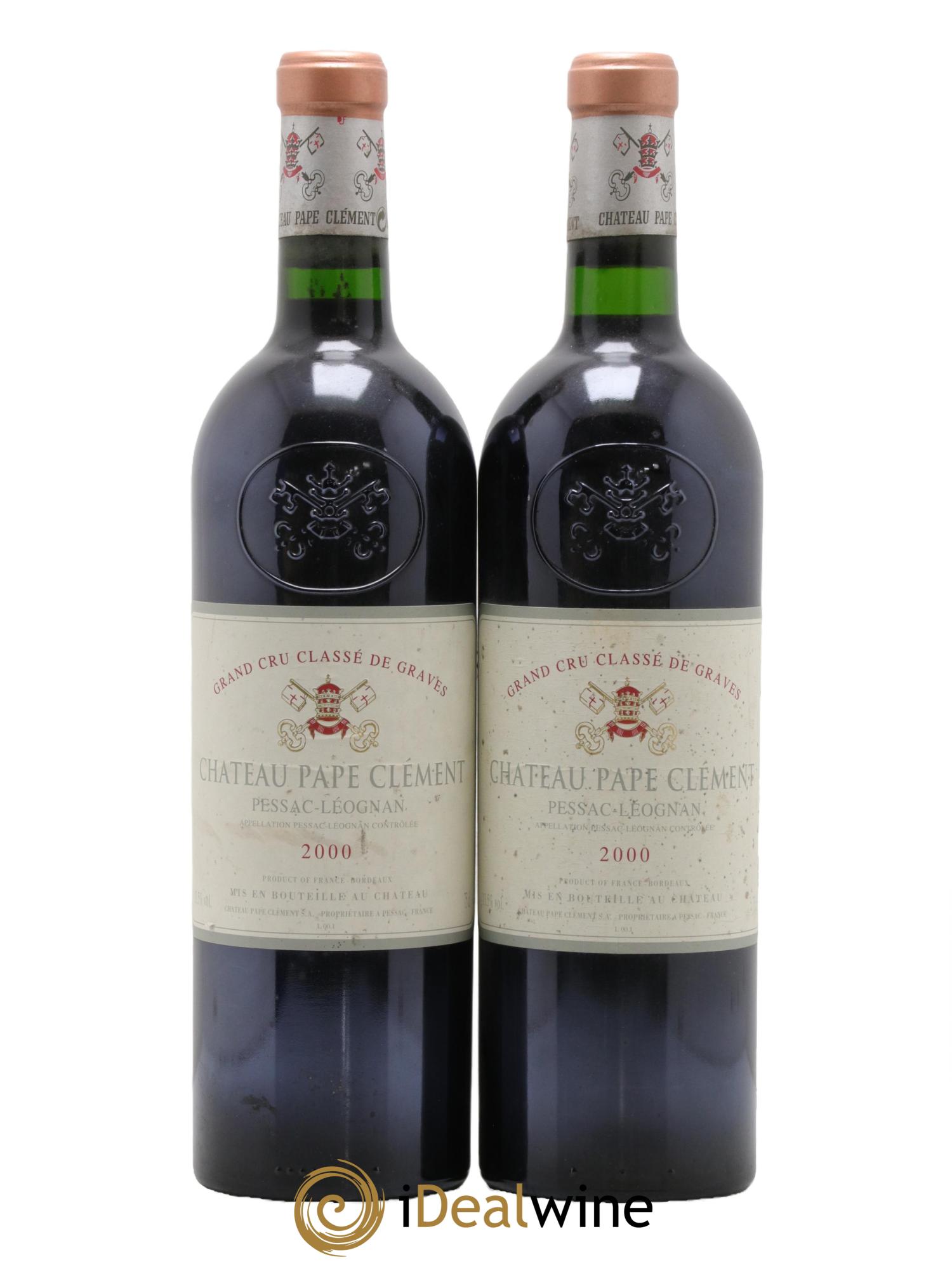 Château Pape Clément Cru Classé de Graves 2000 - Lot de 2 bouteilles - 0