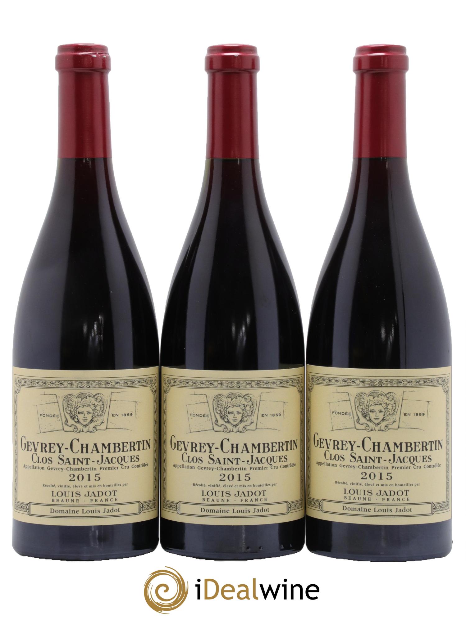 Gevrey-Chambertin 1er Cru Clos Saint Jacques Domaine Louis Jadot 2015 - Lotto di 3 bottiglie - 0