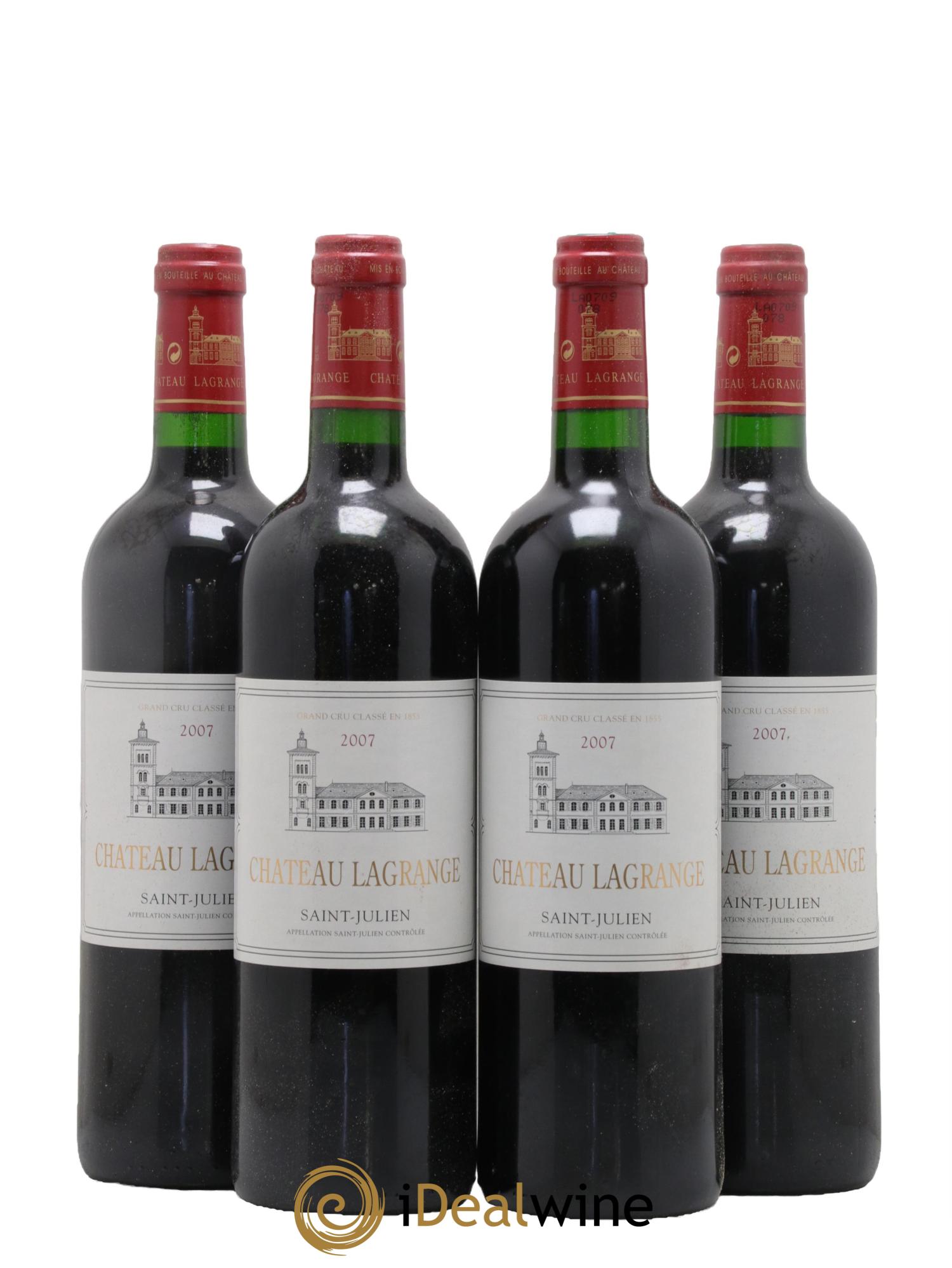 Château Lagrange 3ème Grand Cru Classé 2007 - Lotto di 4 bottiglie - 0