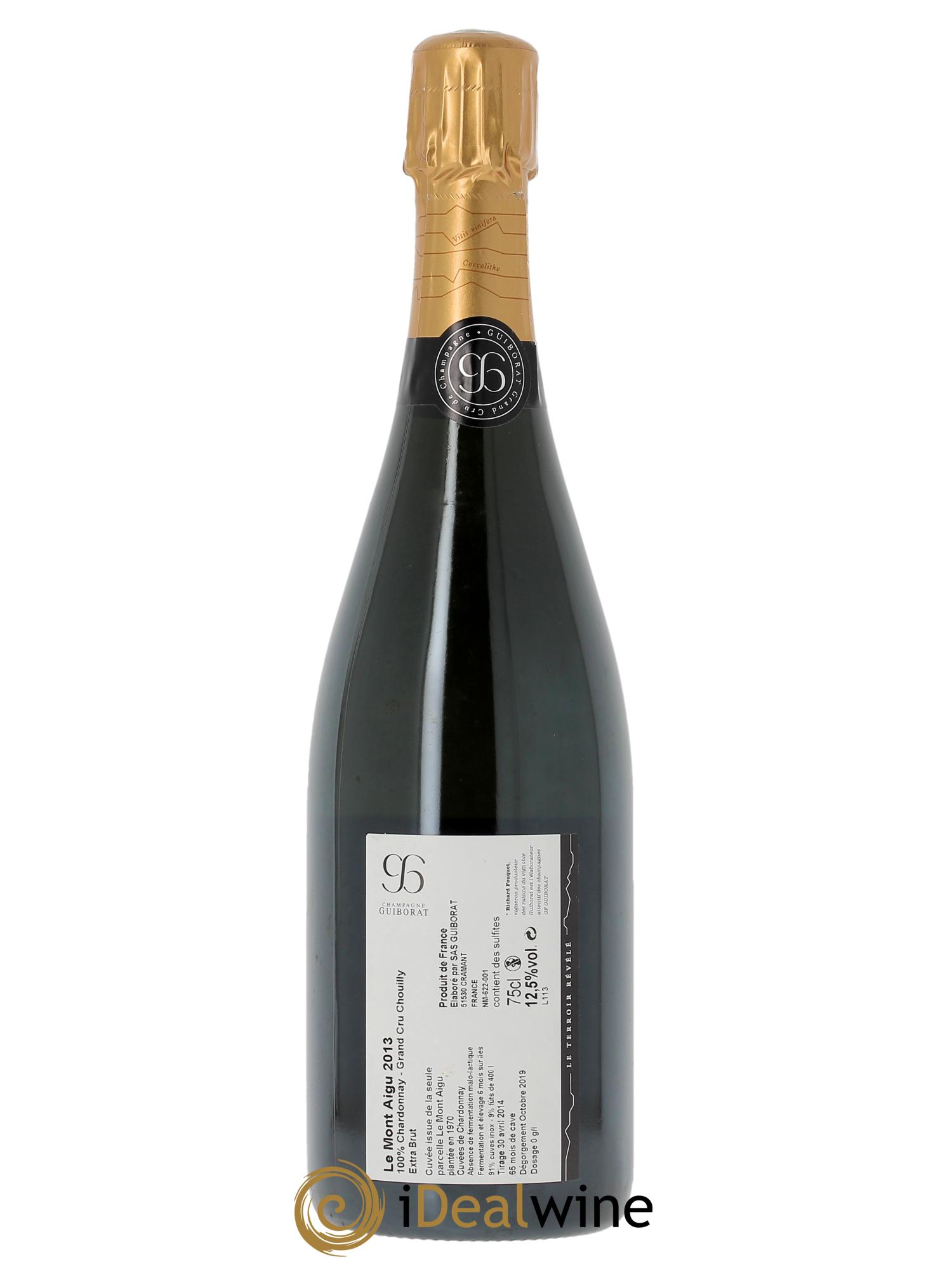 Extra Brut Le Mont-Aigü Guiborat  2013 - Lotto di 1 bottiglia - 1