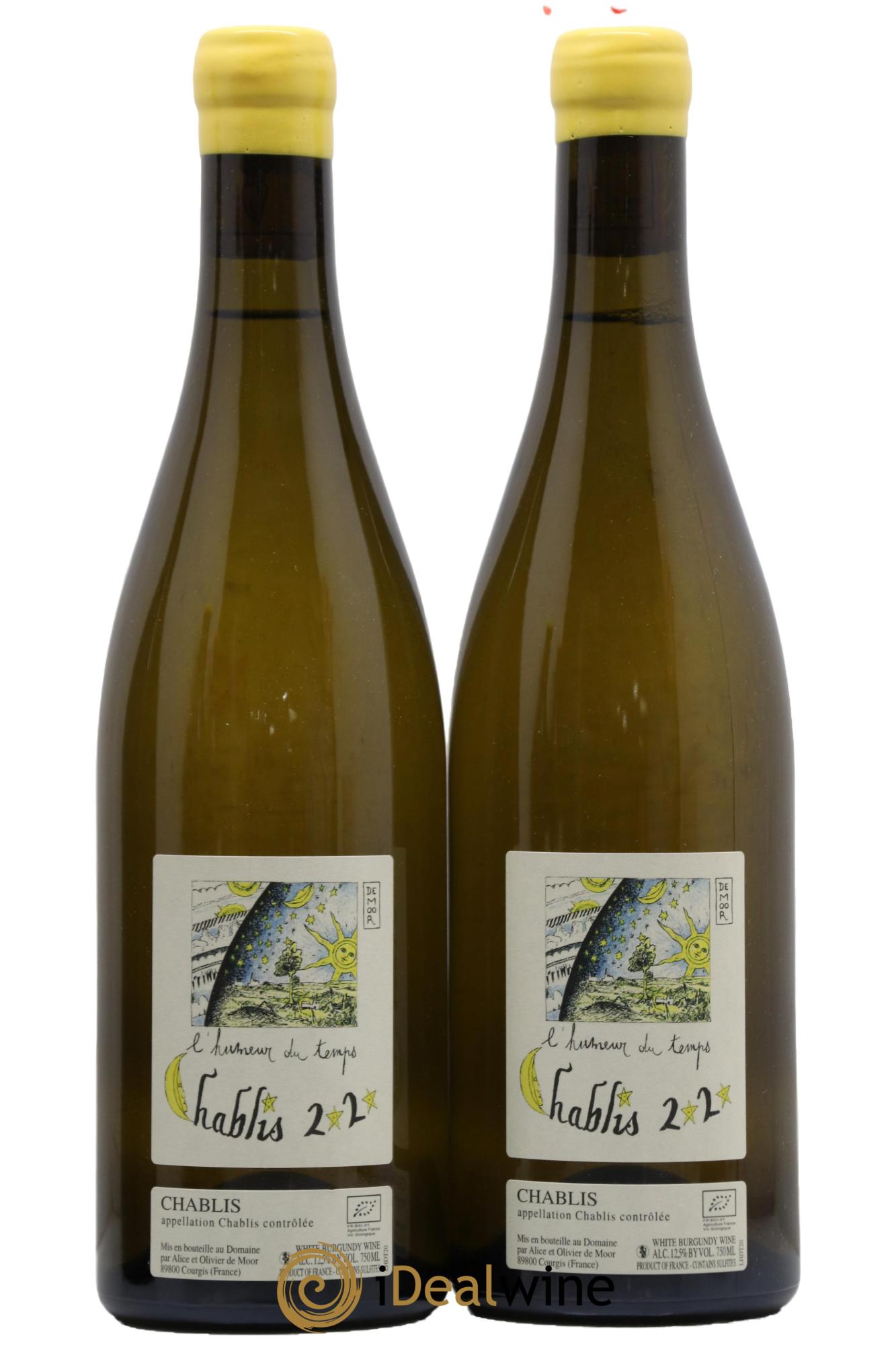 Chablis L'Humeur du Temps Alice et Olivier De Moor 2020 - Lot of 2 bottles - 0