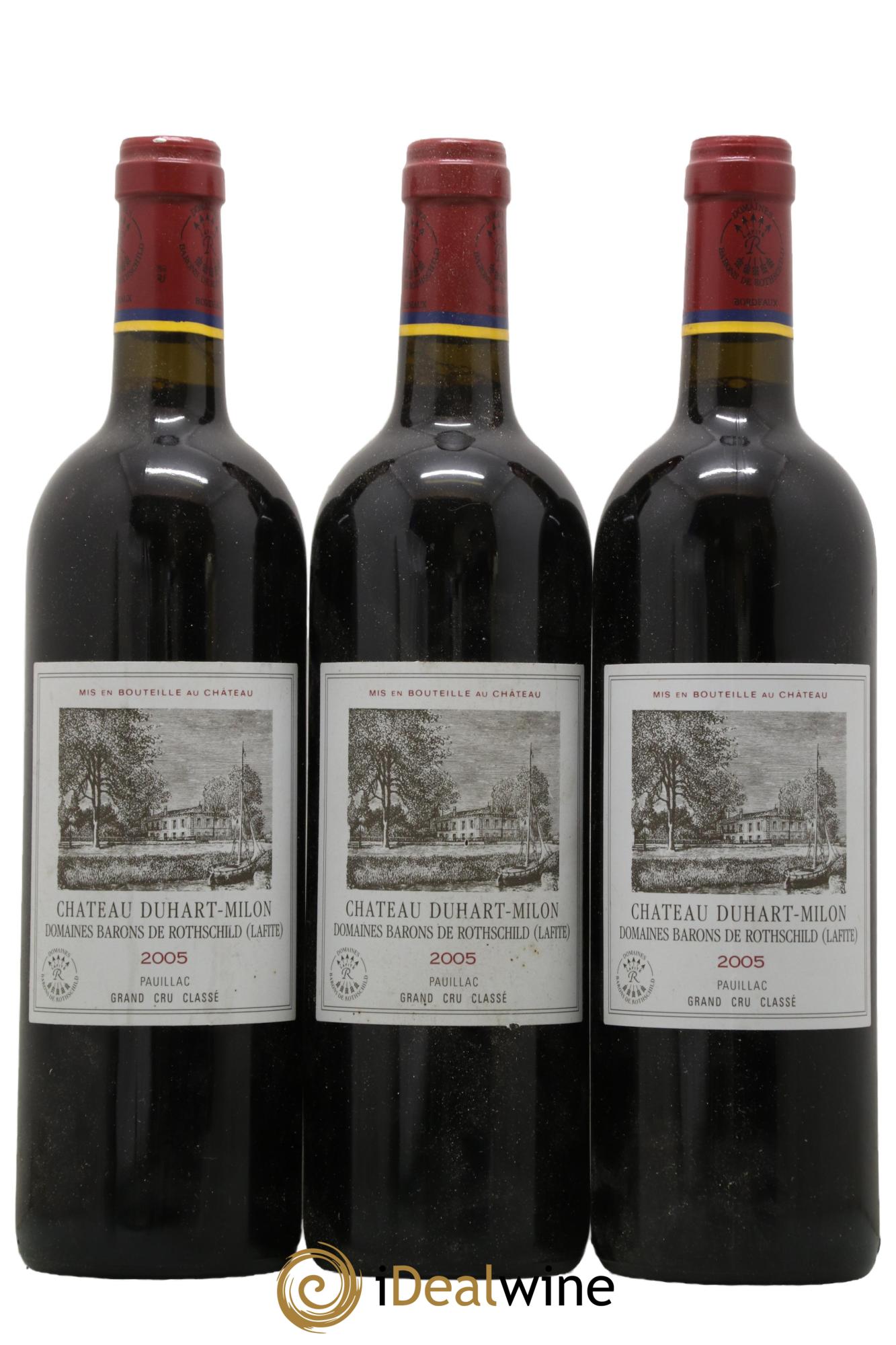 Château Duhart-Milon 4ème Grand Cru Classé 2005 - Lot de 3 bouteilles - 0