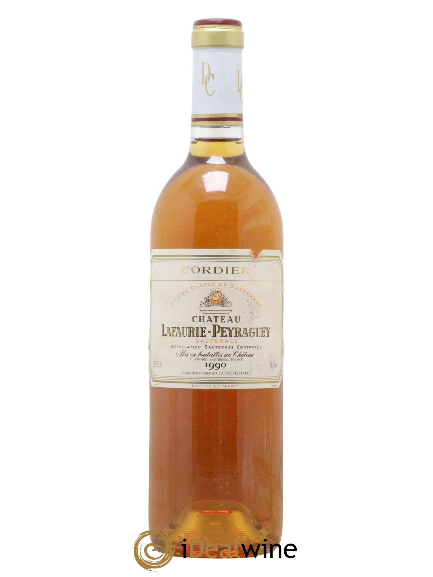 Château Lafaurie-Peyraguey 1er Grand Cru Classé 1990 - Posten von 1 Flasche - 0