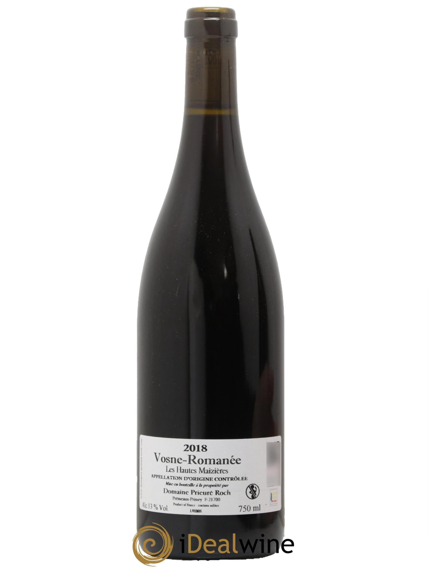 Vosne-Romanée Les Hautes Maizières Prieuré Roch 2018 - Lot of 1 bottle - 1