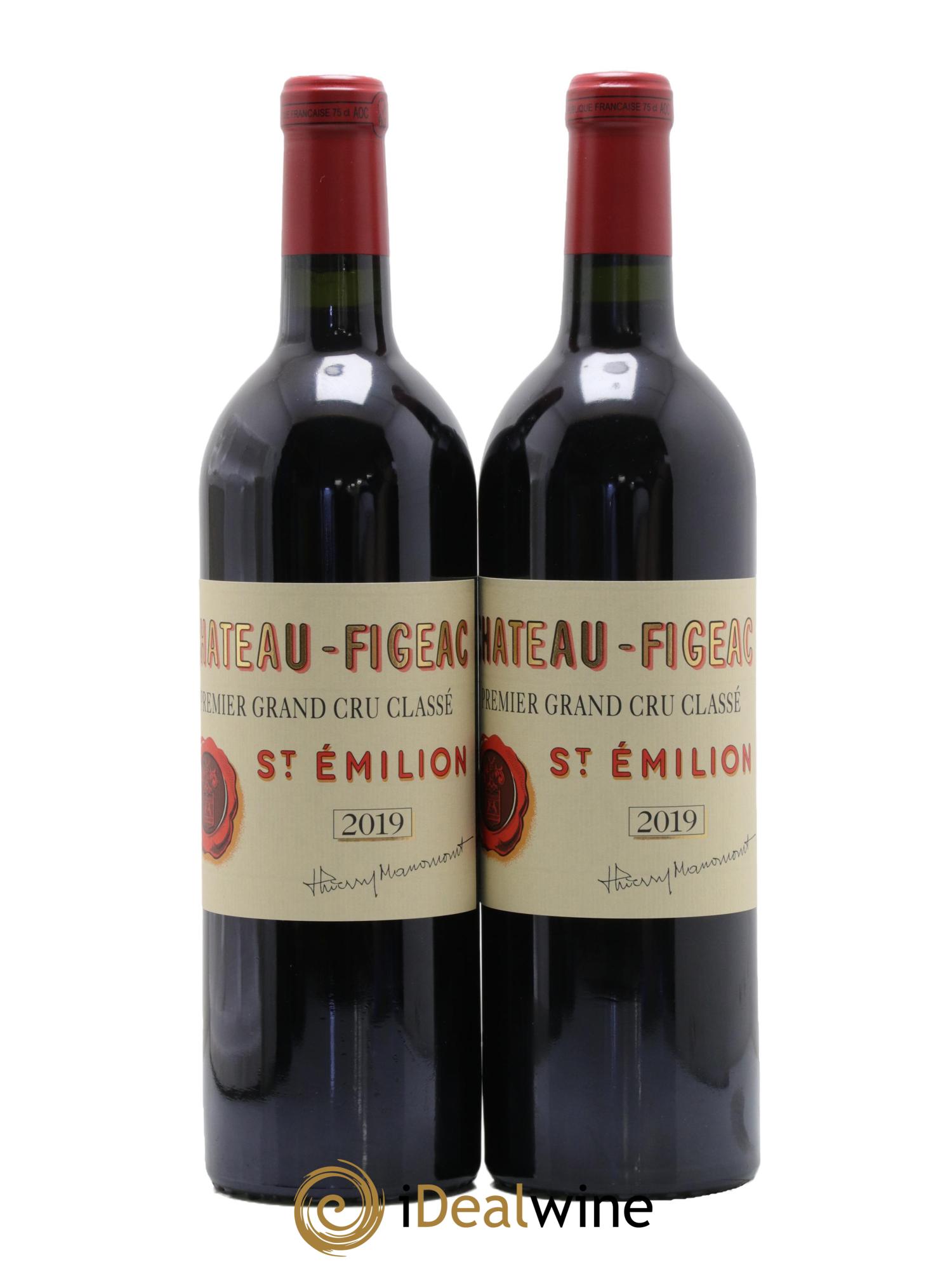 Château Figeac 1er Grand Cru Classé A 2019 - Lotto di 2 bottiglie - 0