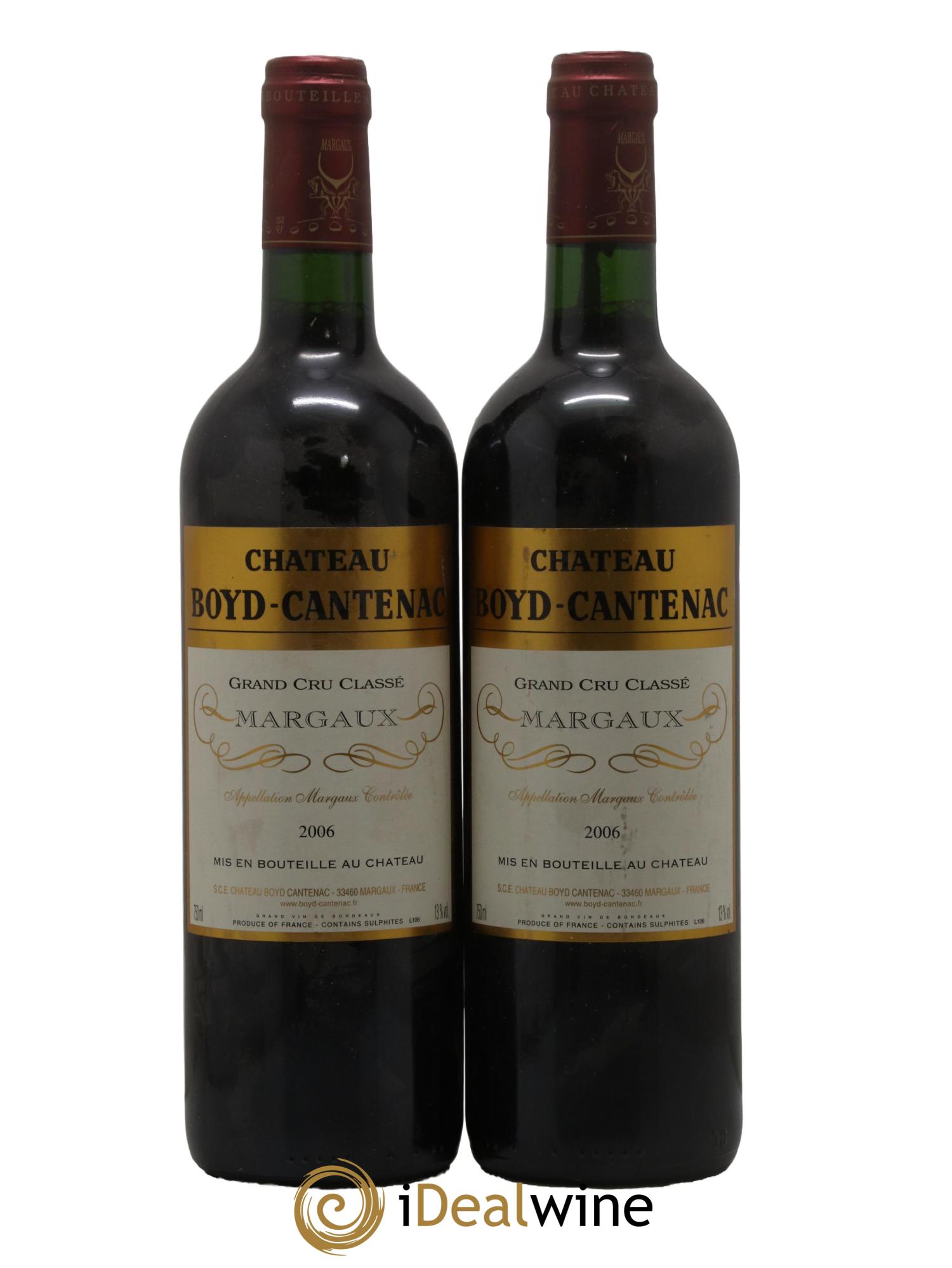 Château Boyd Cantenac 3ème Grand Cru Classé 2006 - Lot de 2 bouteilles - 0