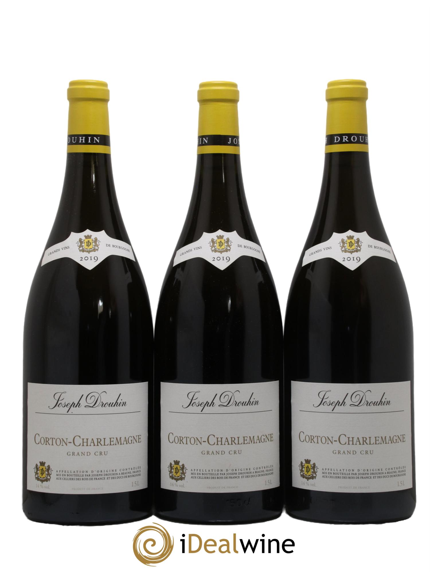 Corton-Charlemagne Grand Cru Joseph Drouhin 2019 - Posten von 3 Magnum - 0