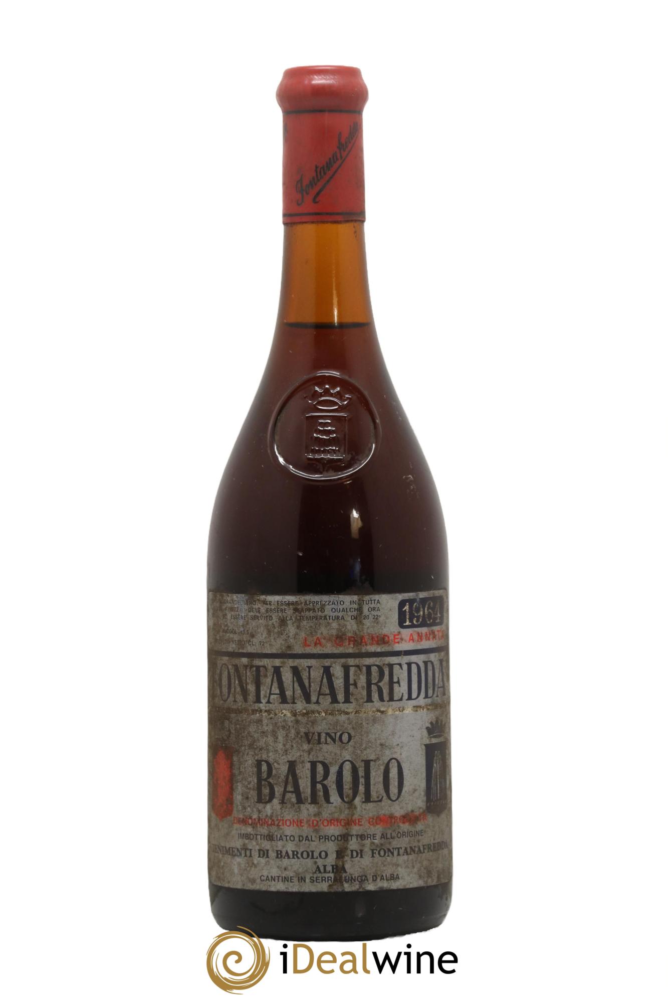 Barolo DOCG Fontanafredda 1964 - Posten von 1 Flasche - 0