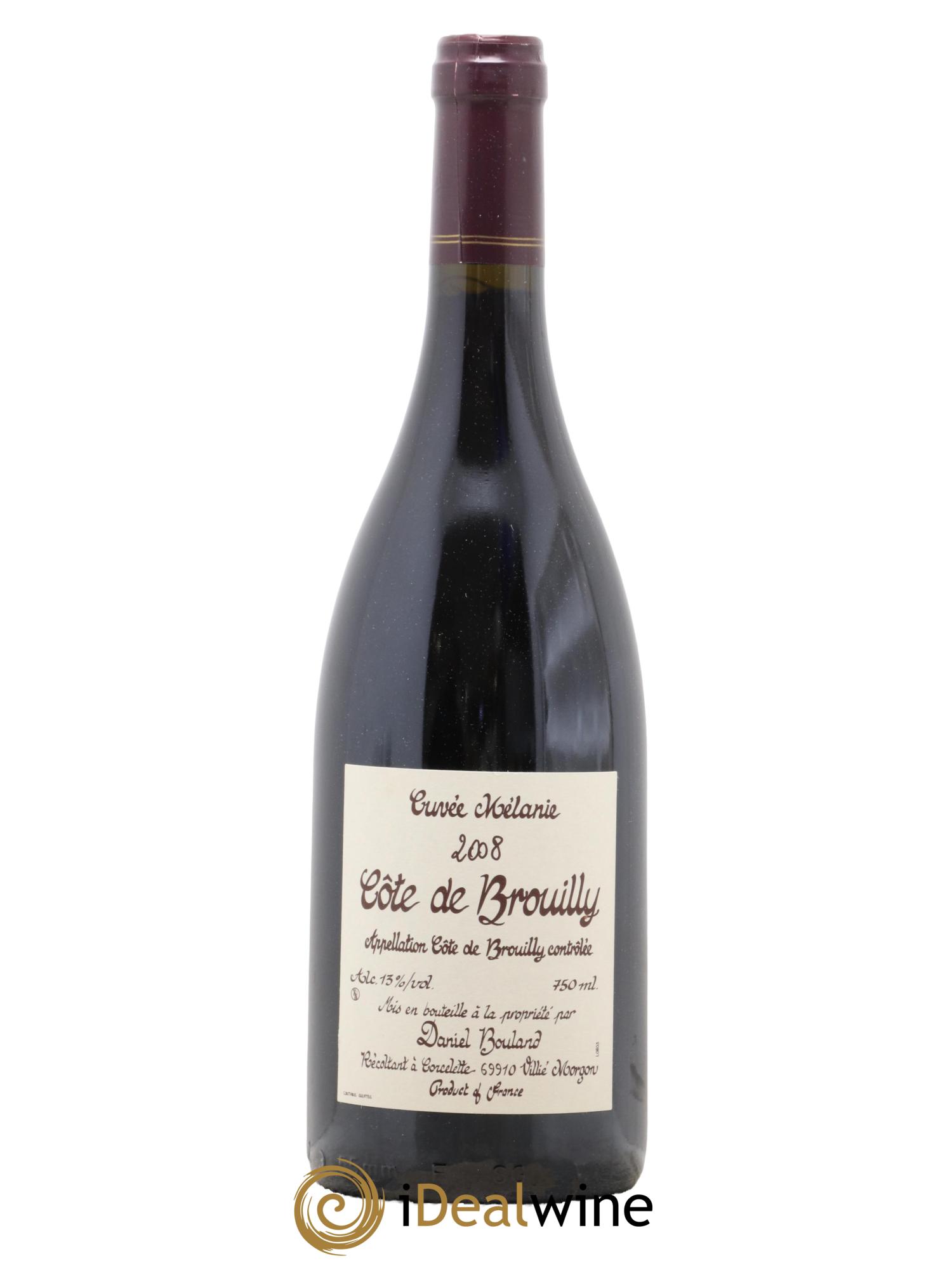 Côte de Brouilly Cuvée Mélanie Daniel Bouland (Domaine)  2008 - Lot of 1 bottle - 0