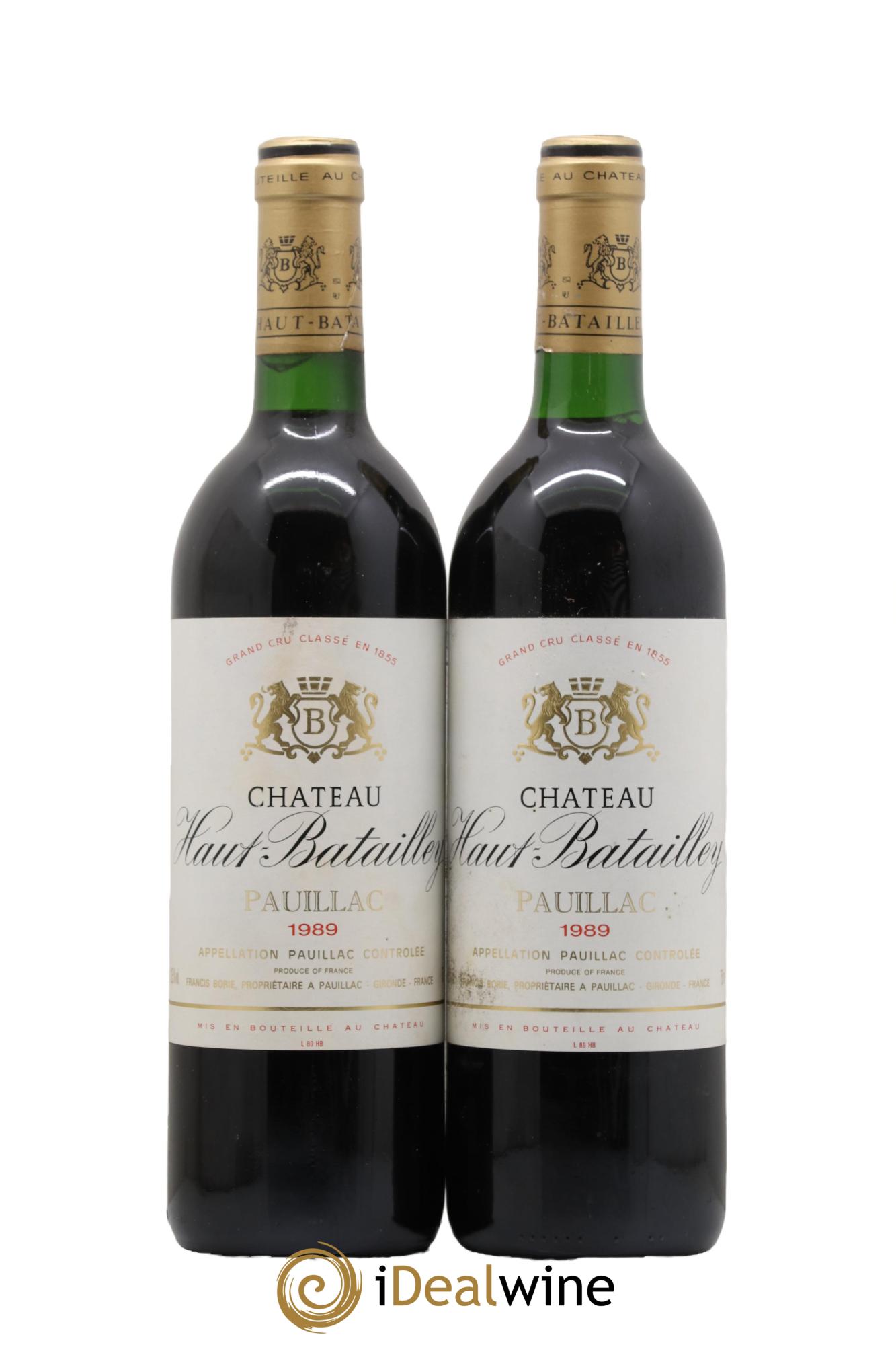 Château Haut Batailley 5ème Grand Cru Classé 1989 - Lot of 2 bottles - 0