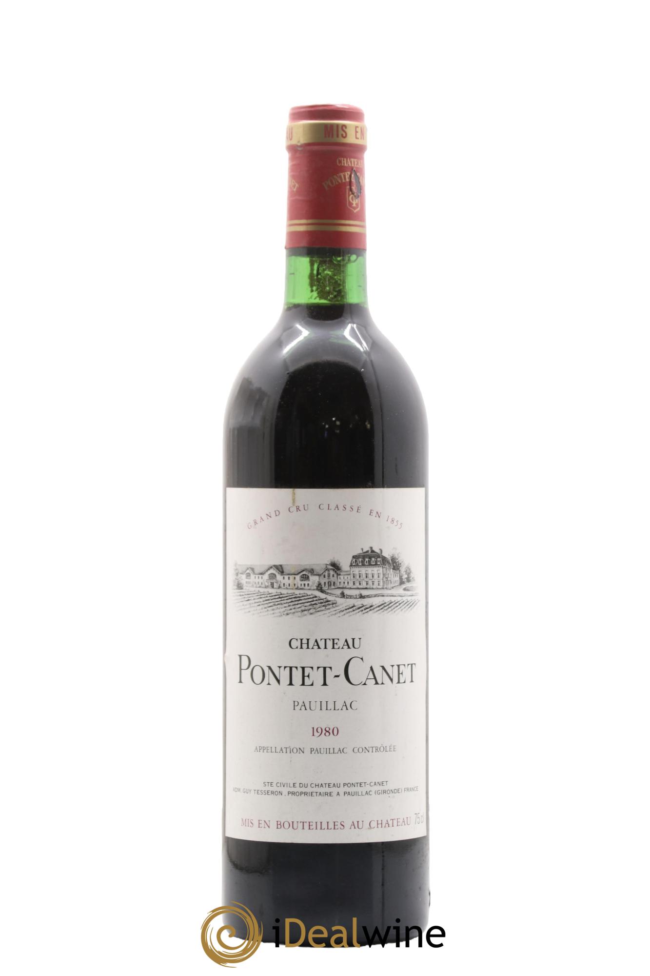 Château Pontet Canet 5ème Grand Cru Classé  1980 - Lotto di 1 bottiglia - 0