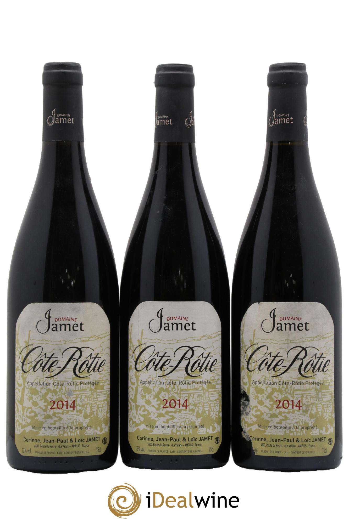 Côte-Rôtie Jamet (Domaine) 2014 - Lotto di 3 bottiglie - 0