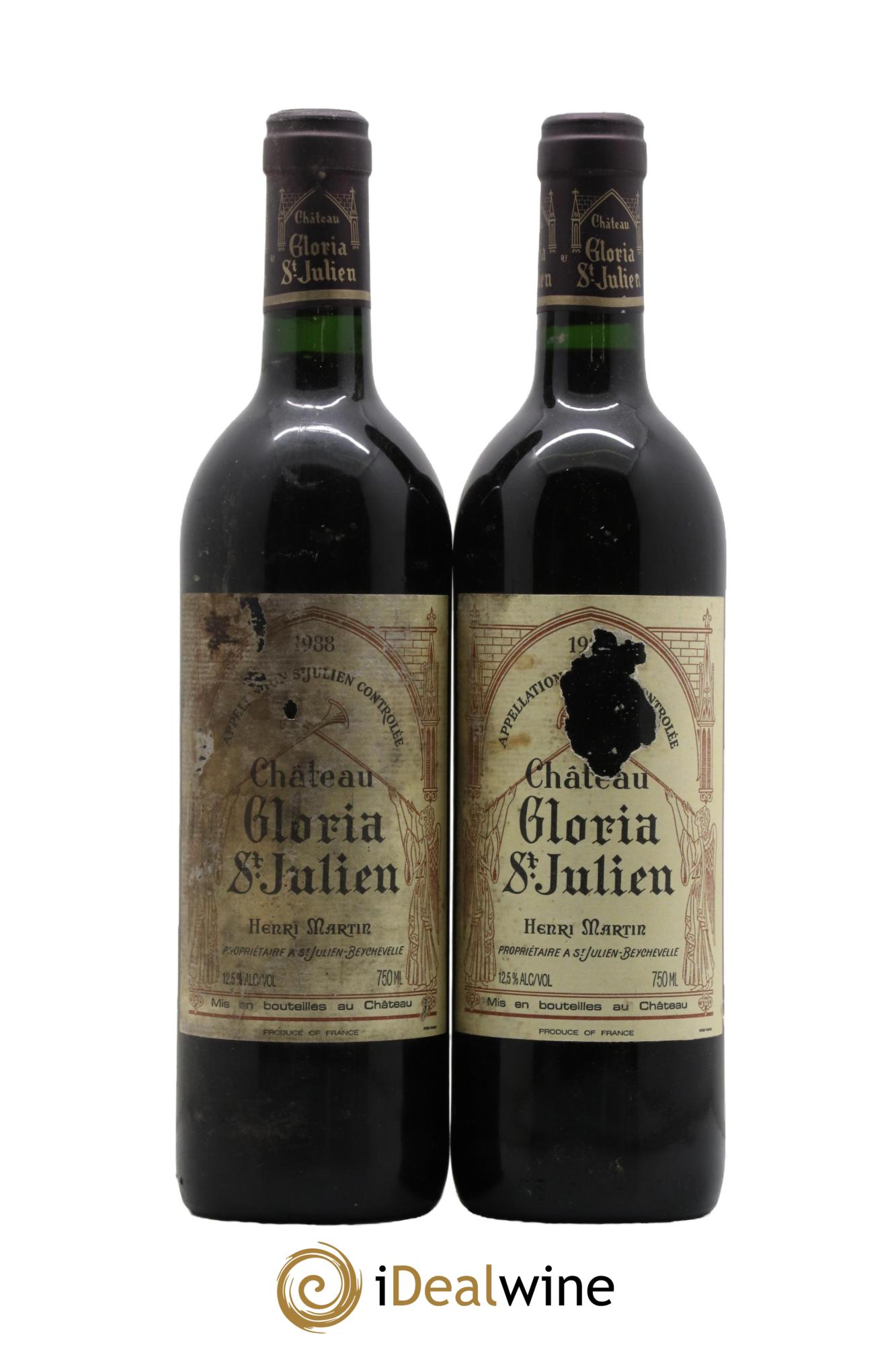 Château Gloria 1988 - Posten von 2 Flaschen - 0