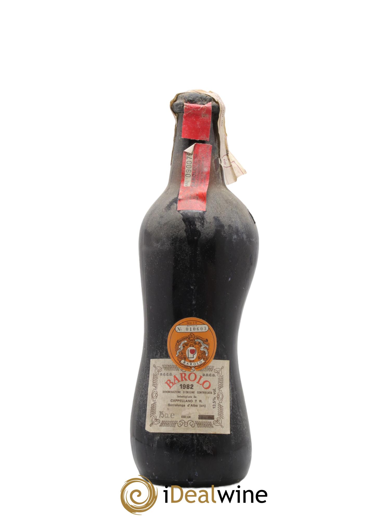 Barolo DOCG Troglia Cappellano 1982 - Lotto di 1 bottiglia - 0