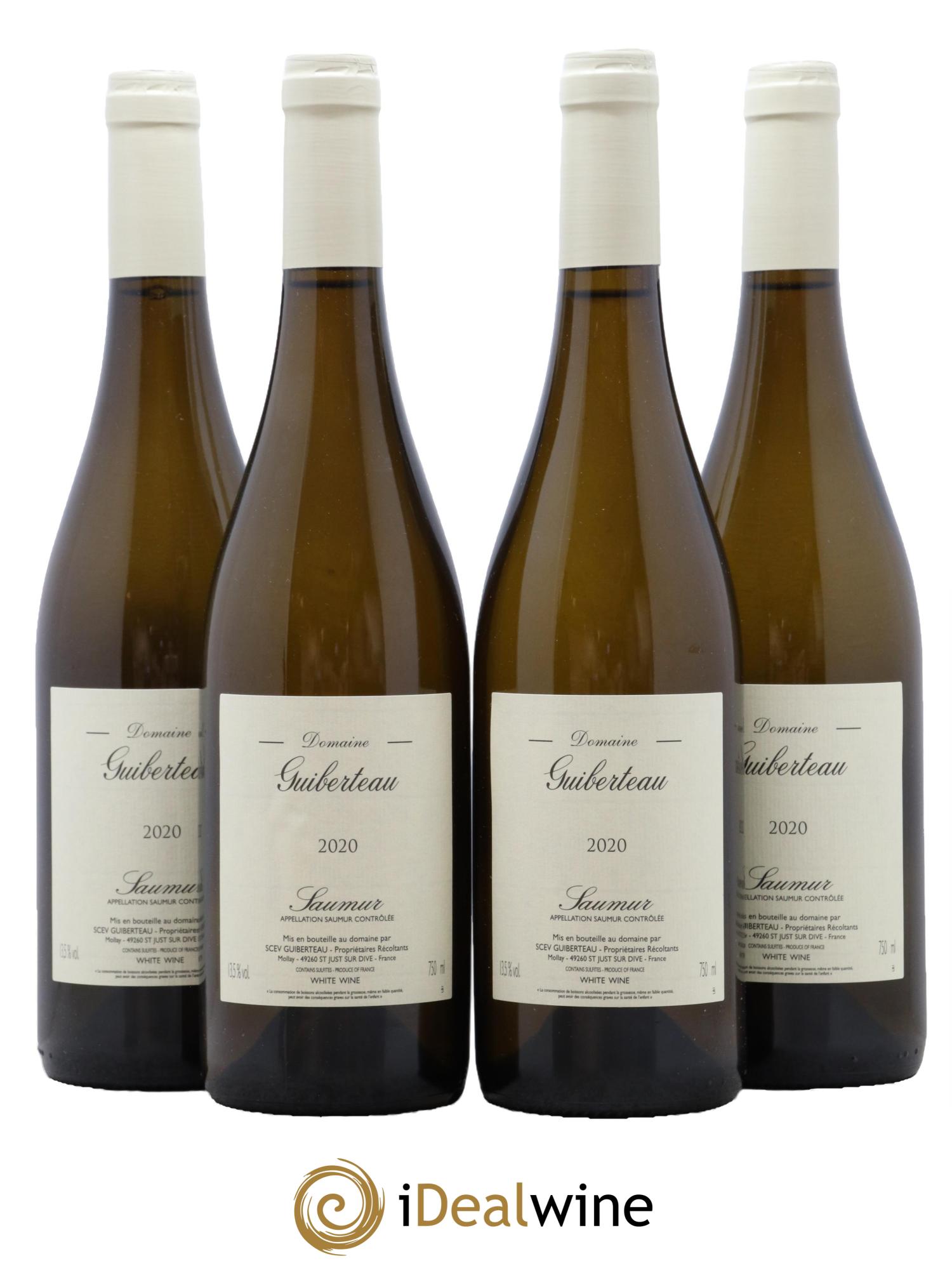 Saumur Domaine Guiberteau 2020 - Lot de 4 bouteilles - 0