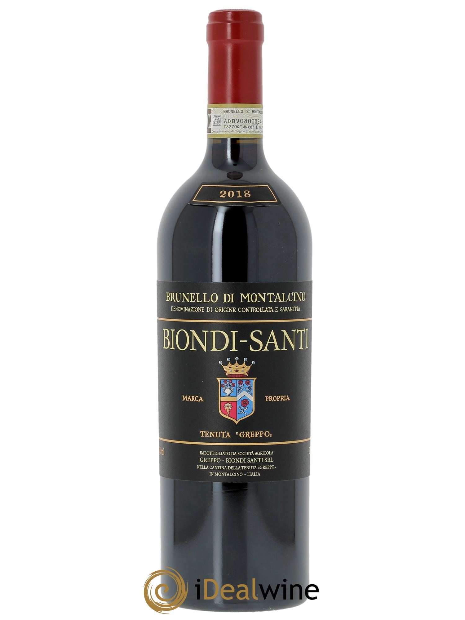 Brunello di Montalcino DOCG Biondi-Santi Tenuta Greppo  2018 - Lot de 1 bouteille - 0