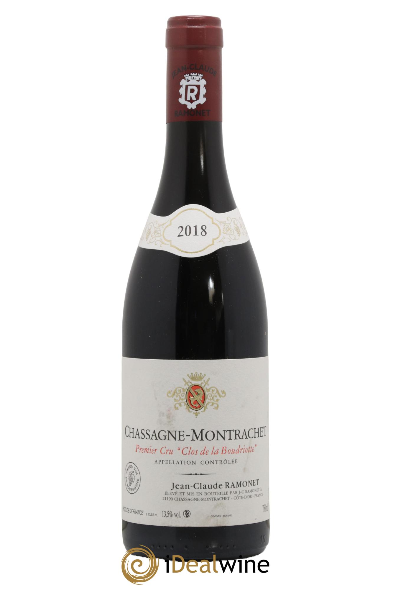 Chassagne-Montrachet 1er Cru Clos de la Boudriotte Ramonet (Domaine) 2018 - Lotto di 1 bottiglia - 0