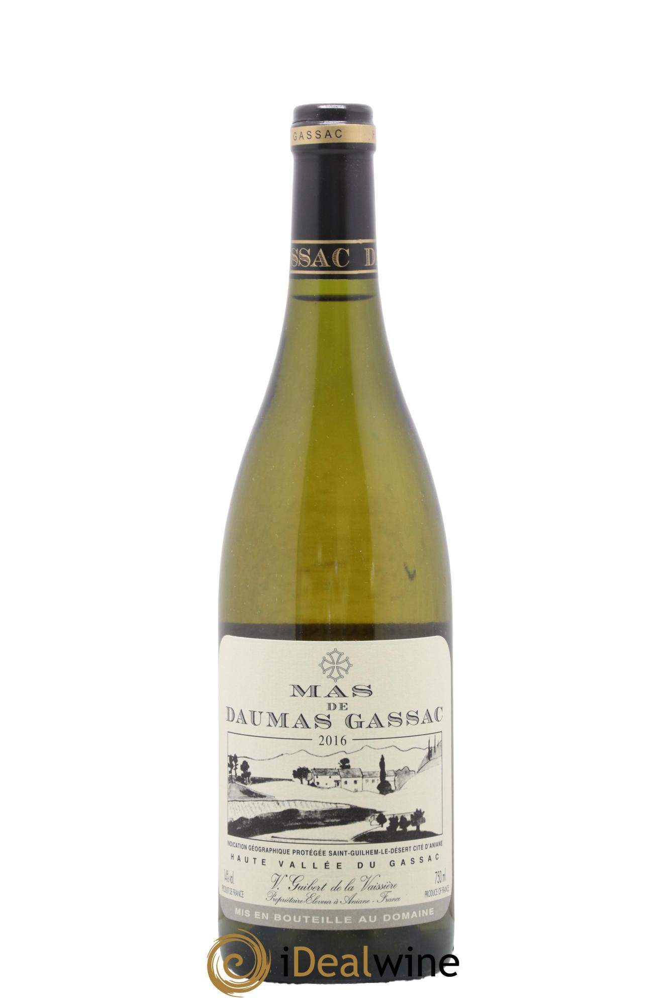 IGP St Guilhem-le-Désert - Cité d'Aniane Mas Daumas Gassac Famille Guibert de La Vaissière 2016 - Lot de 1 bouteille - 0