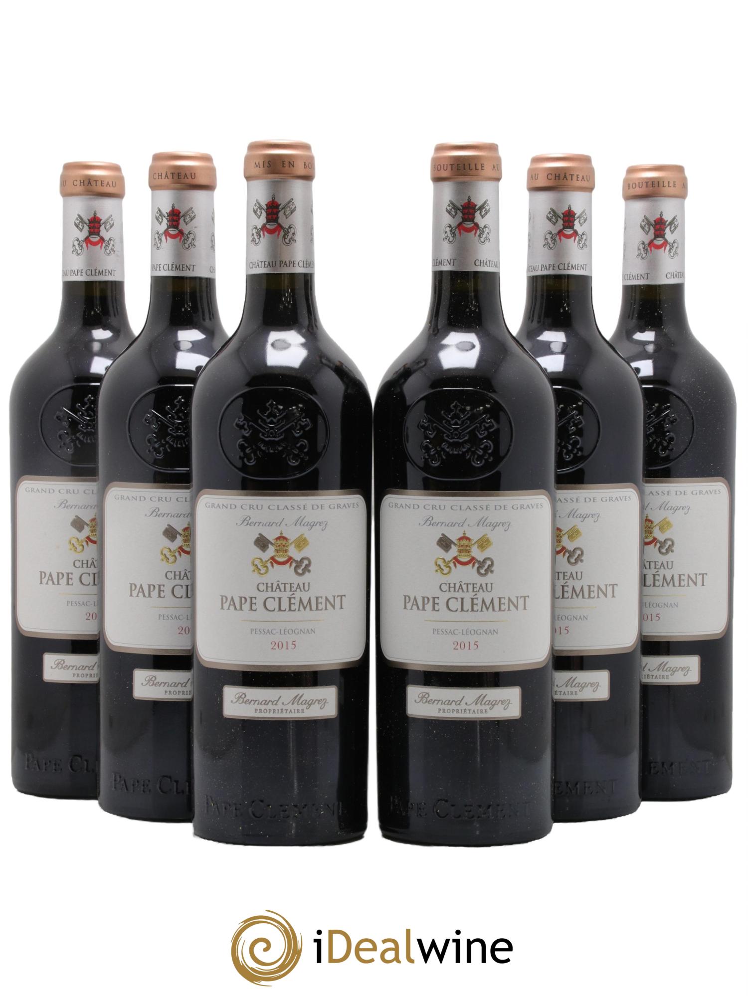 Château Pape Clément Cru Classé de Graves 2015 - Posten von 6 Flaschen - 0