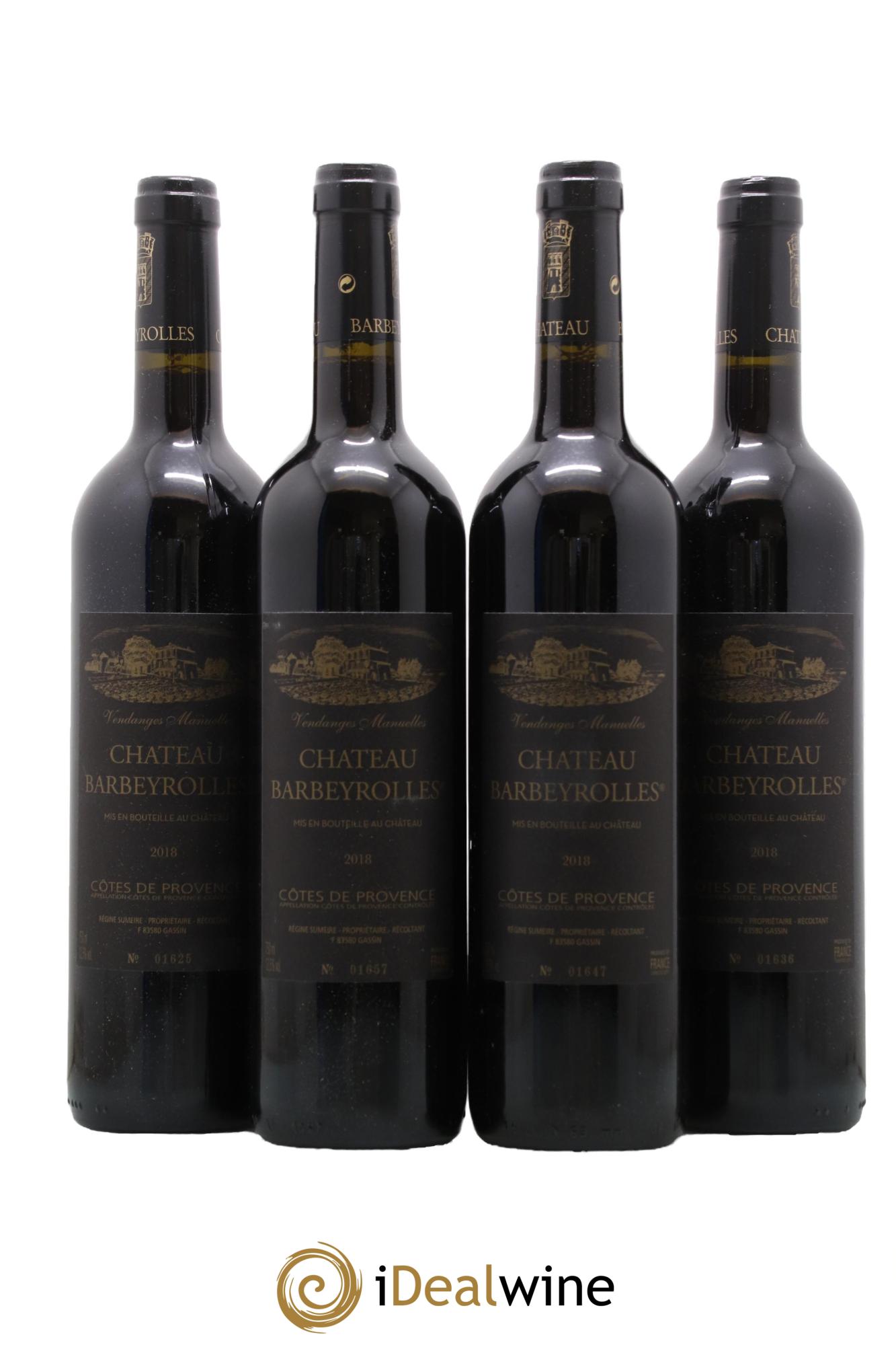 Côtes de Provence Château Barbeyrolles 2018 - Lotto di 4 bottiglie - 0