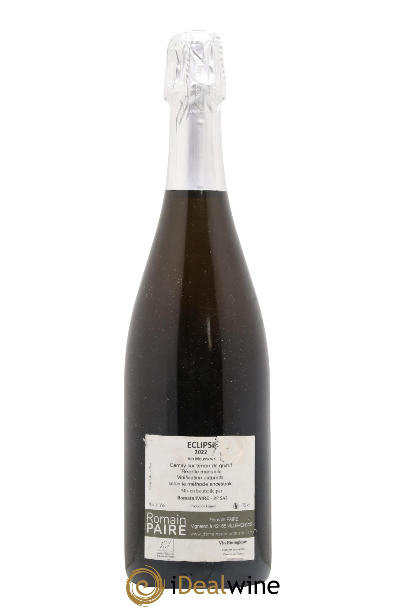 Vin de France Eclipse Méthode Ancestrale Domaine des Pothiers  2022 - Posten von 1 Flasche - 1