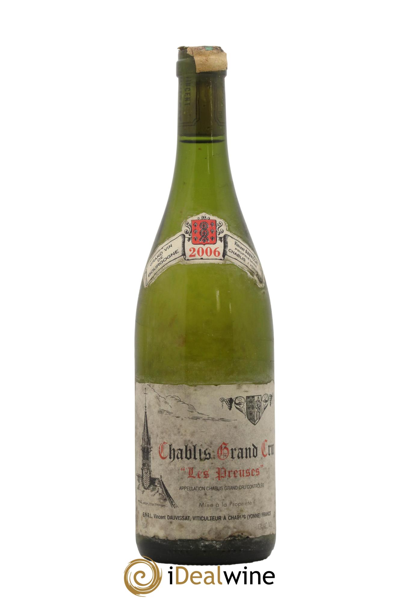 Chablis Grand Cru Les Preuses Vincent Dauvissat (Domaine) 2006 - Lotto di 1 bottiglia - 0