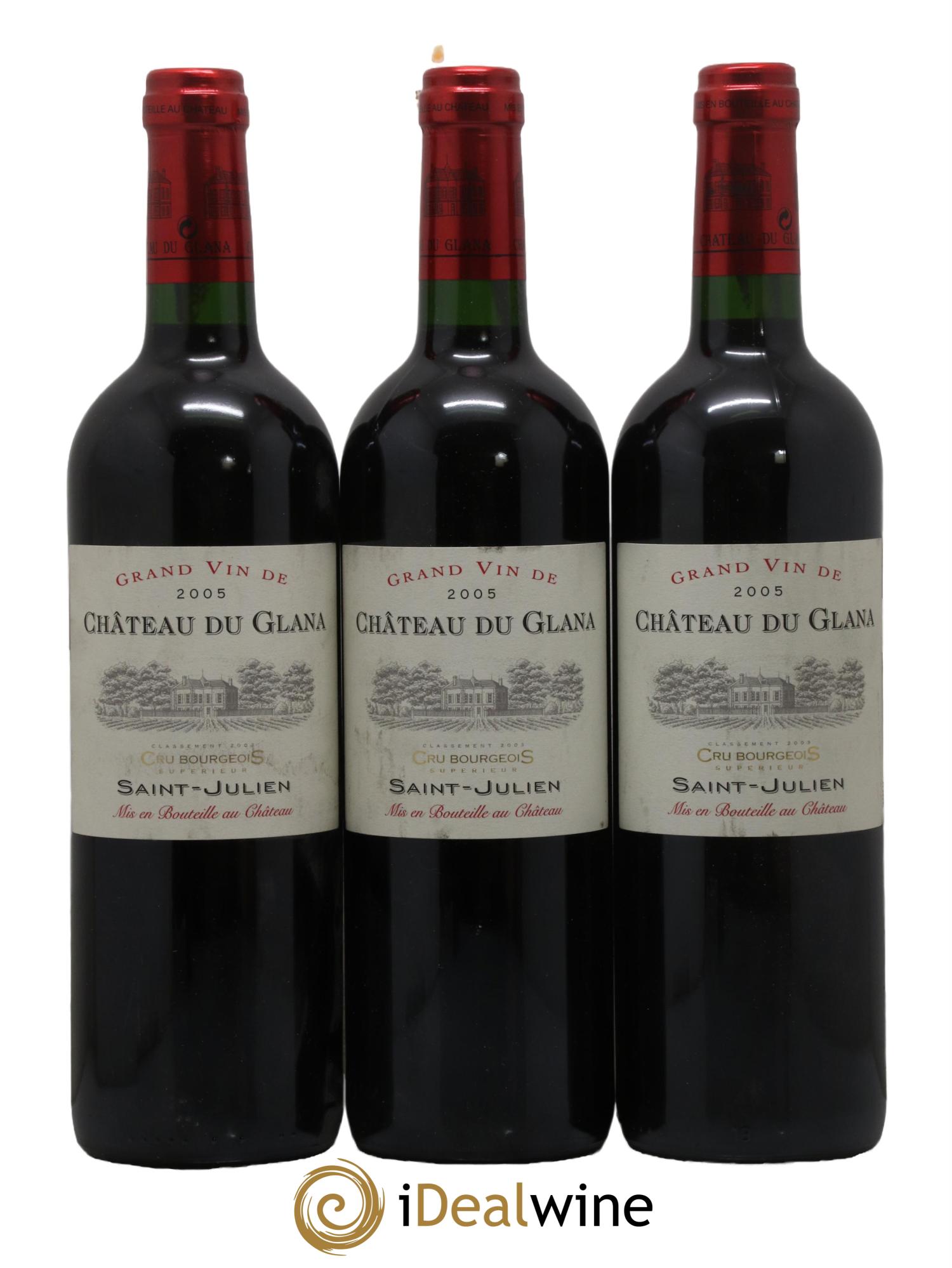 Château du Glana Cru Bourgeois 2005 - Lot de 3 bouteilles - 0