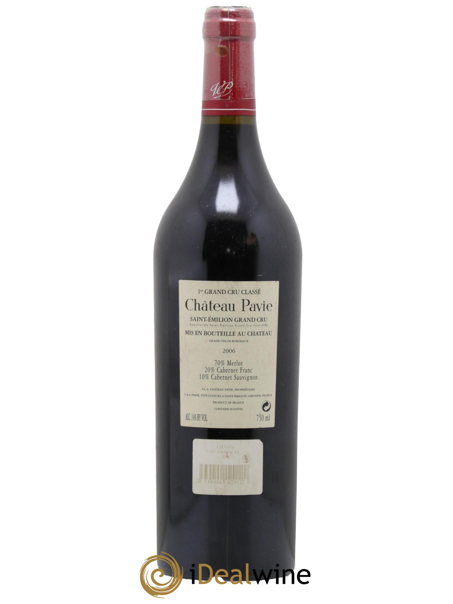 Château Pavie 1er Grand Cru Classé A 2006 - Lot de 1 bouteille - 1