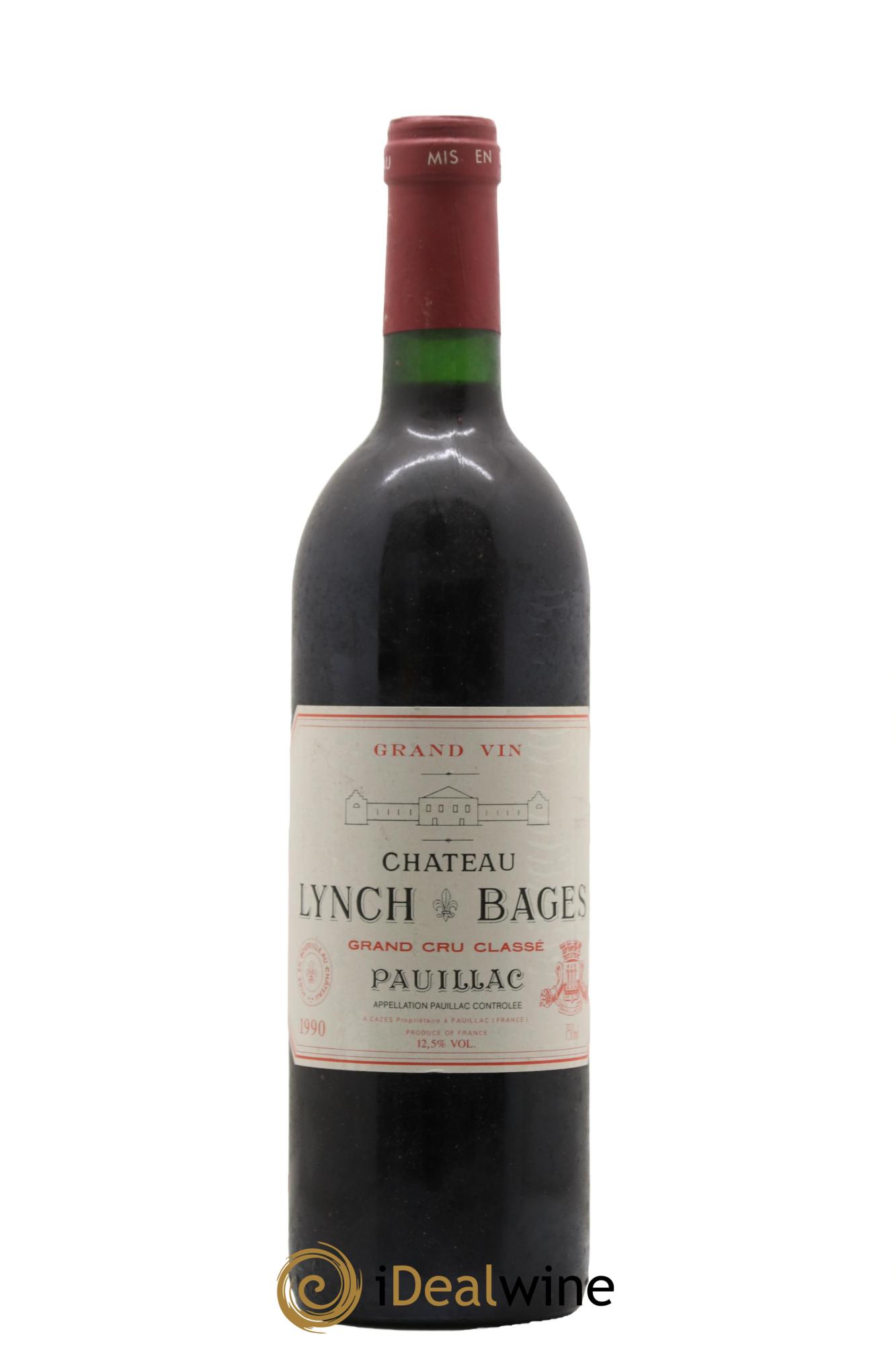 Château Lynch Bages 5ème Grand Cru Classé 1990 - Lot de 1 bouteille - 0