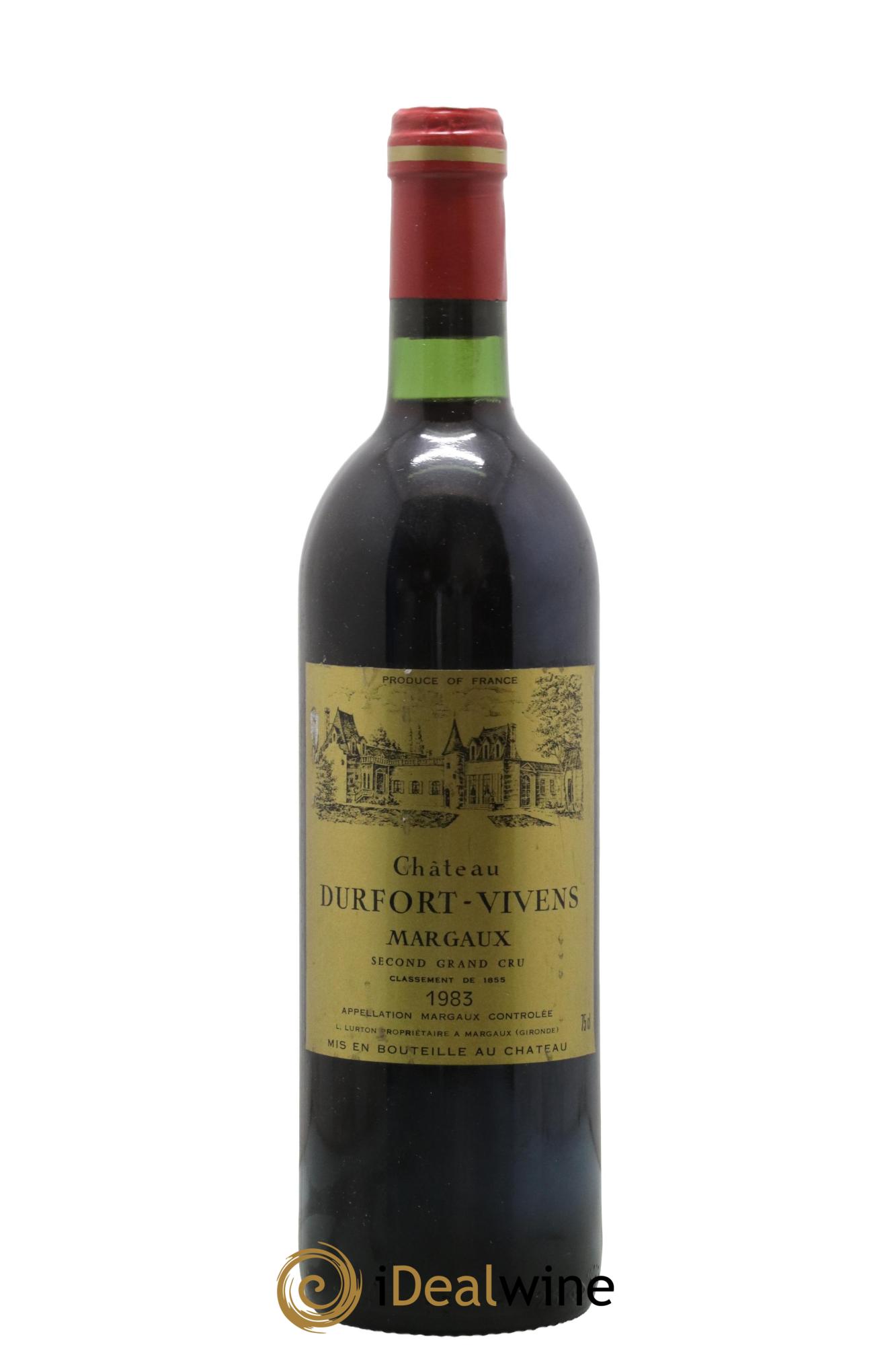 Château Durfort Vivens 2ème Grand Cru Classé 1983 - Posten von 1 Flasche - 0