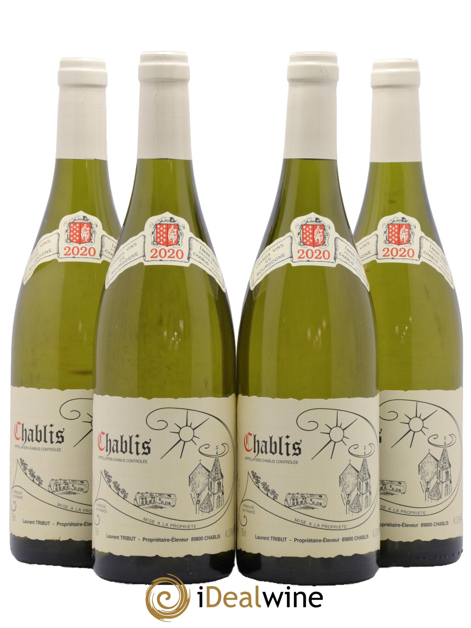 Chablis Laurent Tribut 2020 - Lot de 4 bouteilles - 0