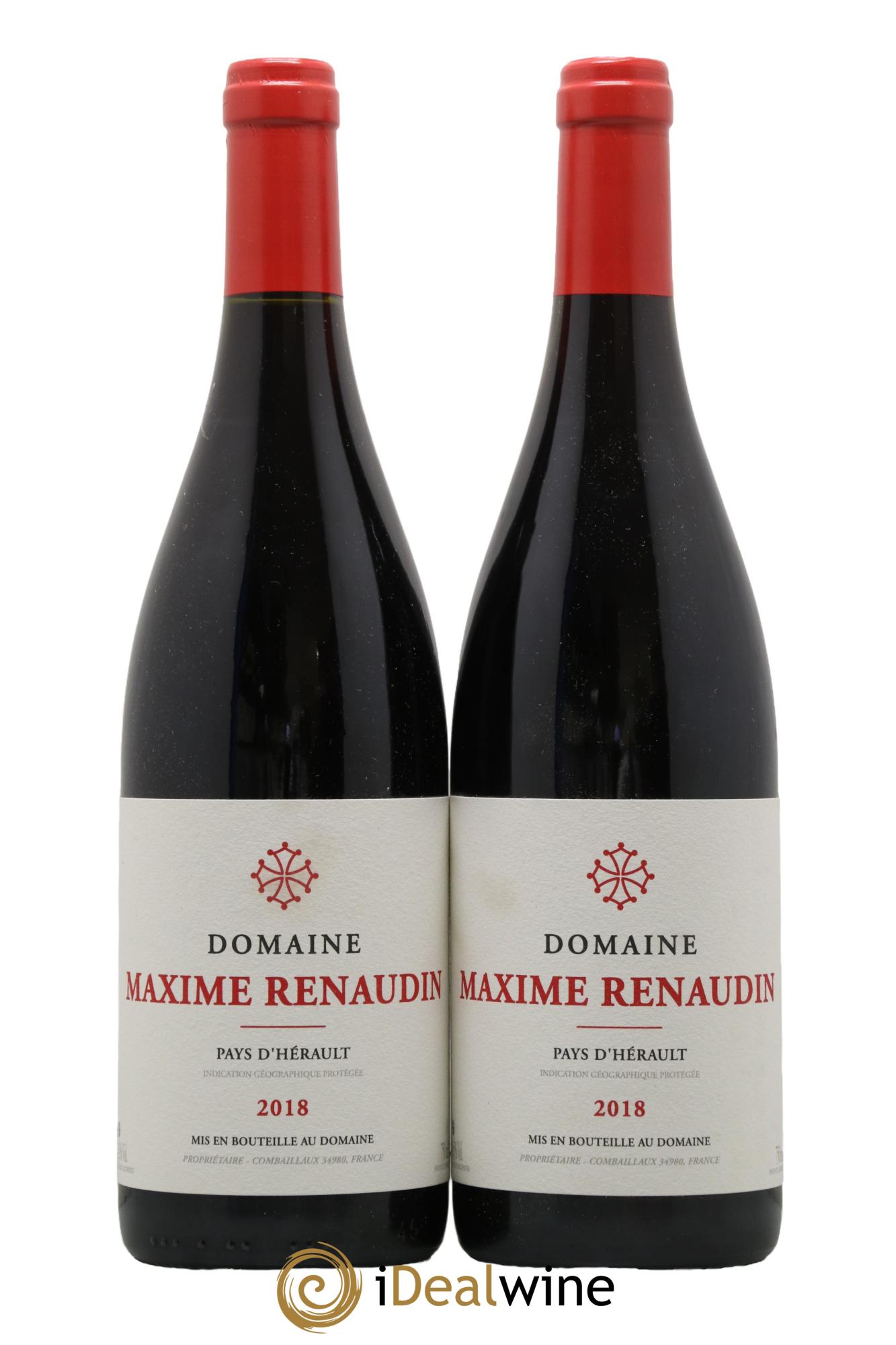 IGP Pays d'Hérault Maxime Renaudin  2018 - Lot of 2 bottles - 0