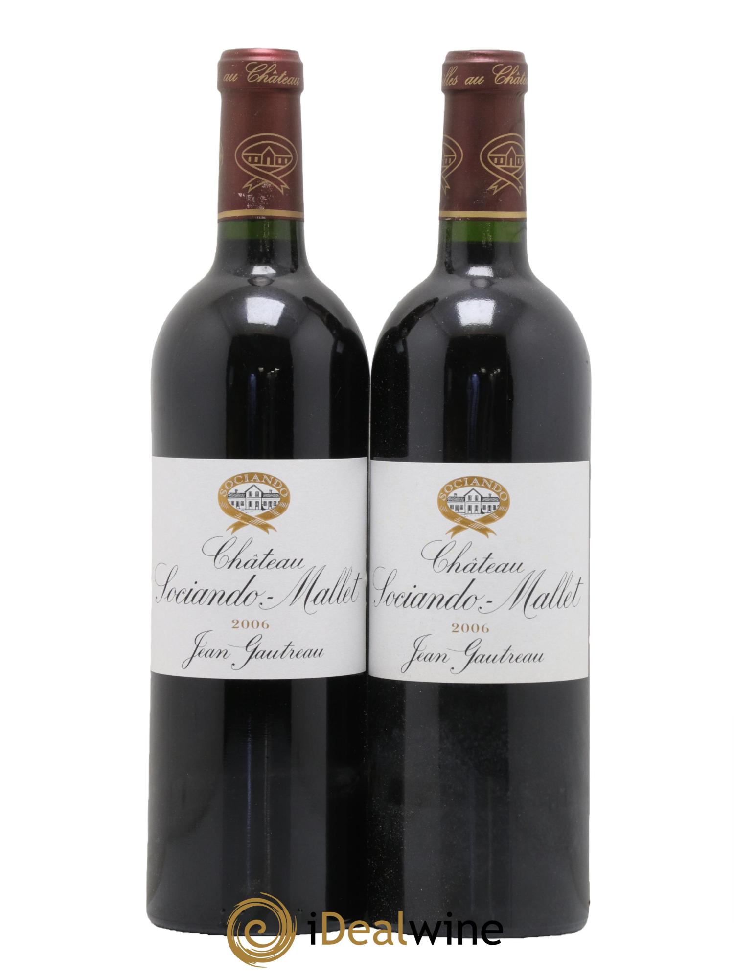 Château Sociando Mallet 2006 - Lot de 2 bouteilles - 0