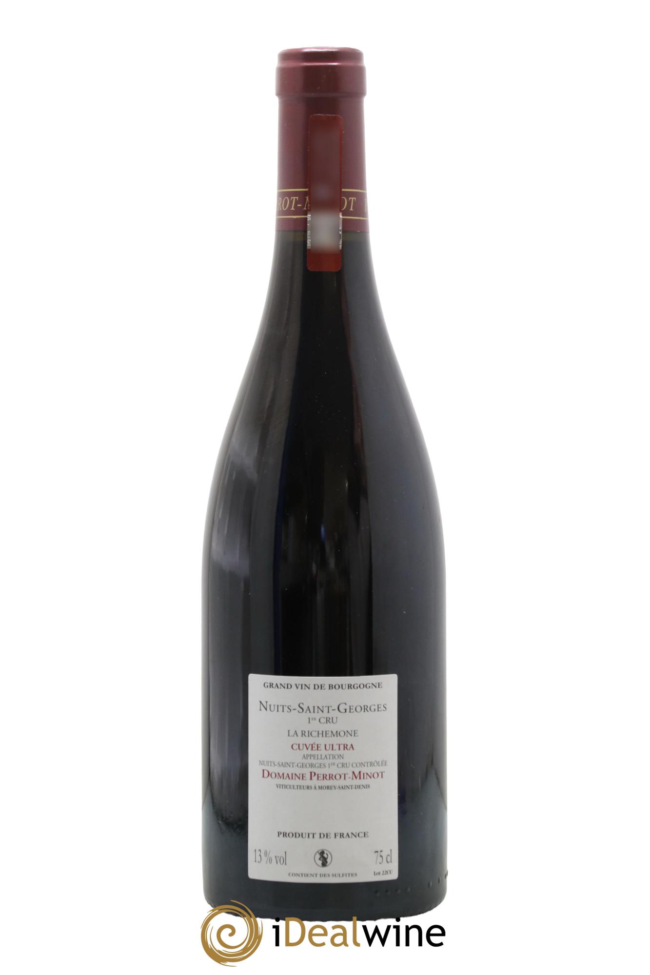 Nuits Saint-Georges 1er Cru La Richemone Cuvée Ultra Vieilles Vignes Perrot-Minot 2013 - Lot de 1 bouteille - 1