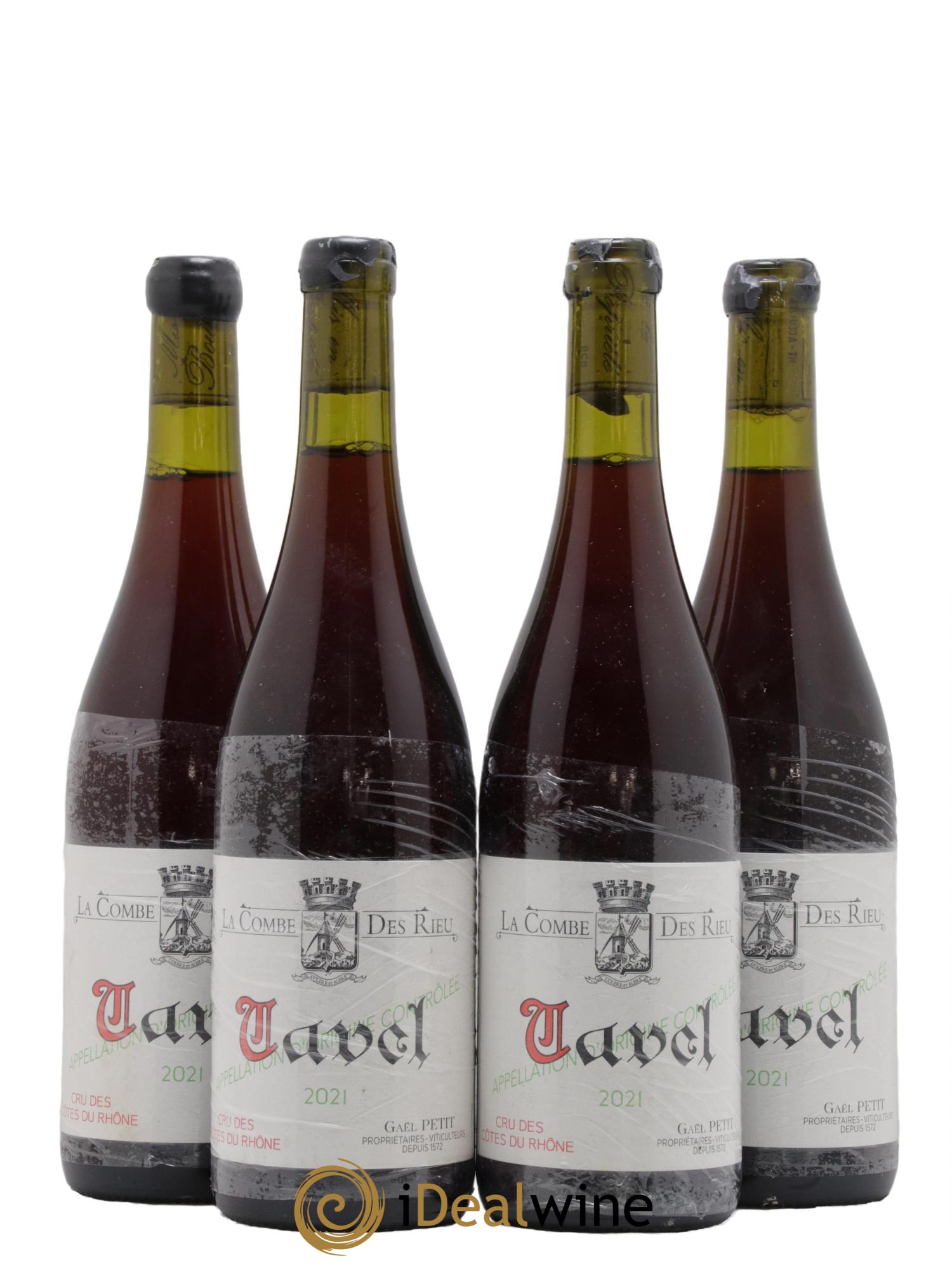 Tavel La Combe Des Rieu Gael Petit 2021 - Lot of 4 bottles - 0