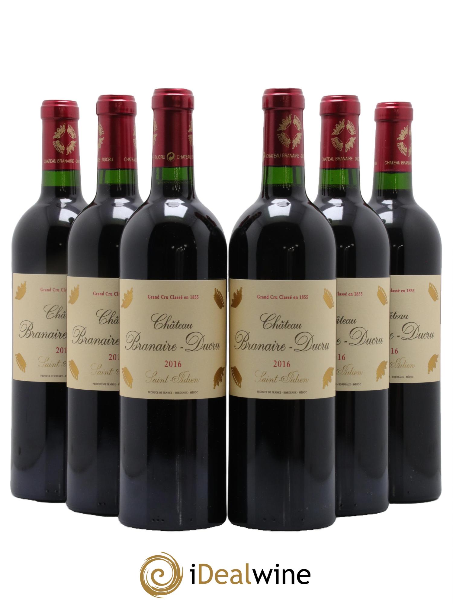 Château Branaire Ducru 4ème Grand Cru Classé 2016 - Lot de 6 bouteilles - 0