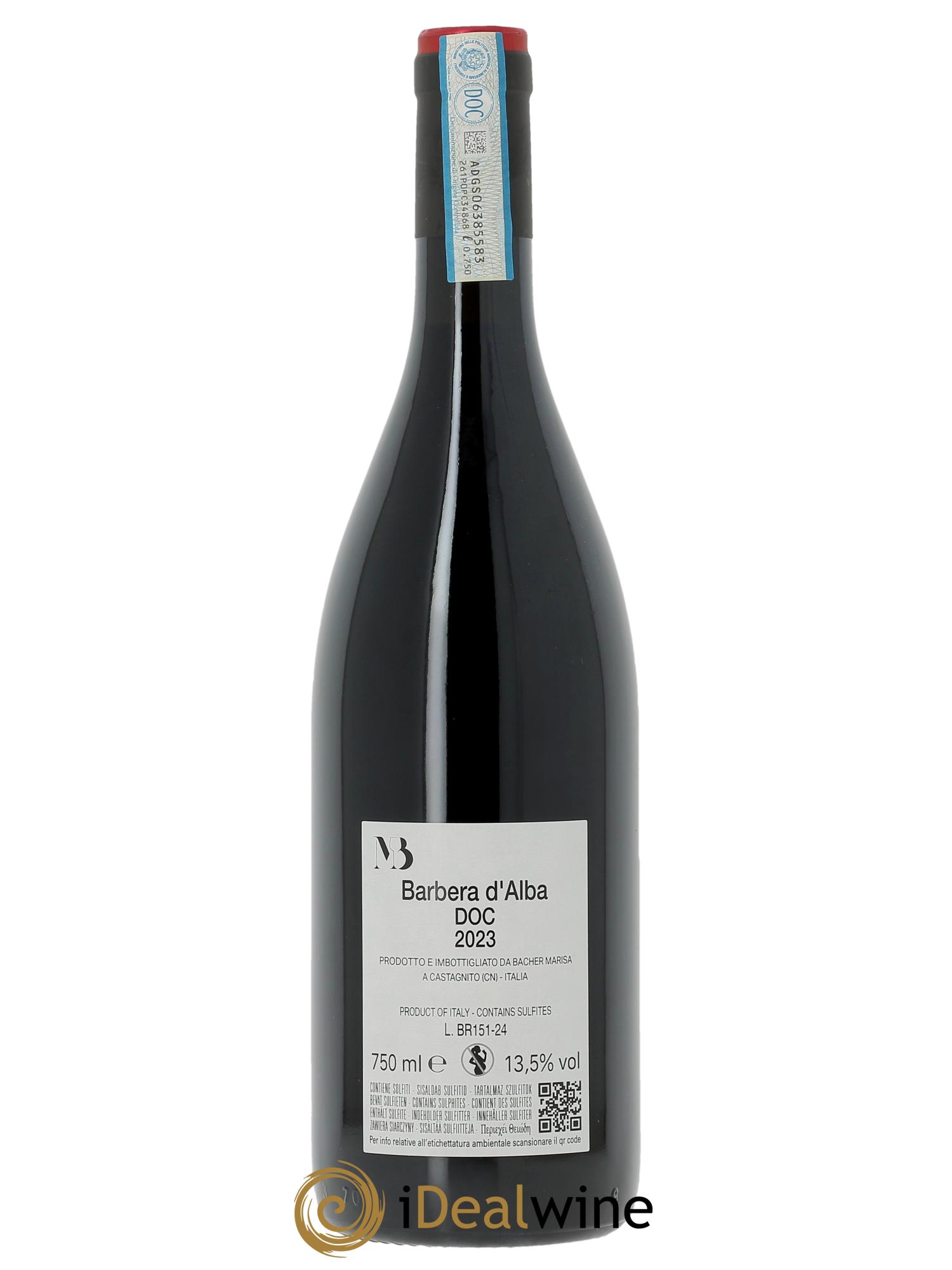 Barbera d'Alba DOC Marisa Bacher Rosso Bacher 2023 - Lotto di 1 bottiglia - 1