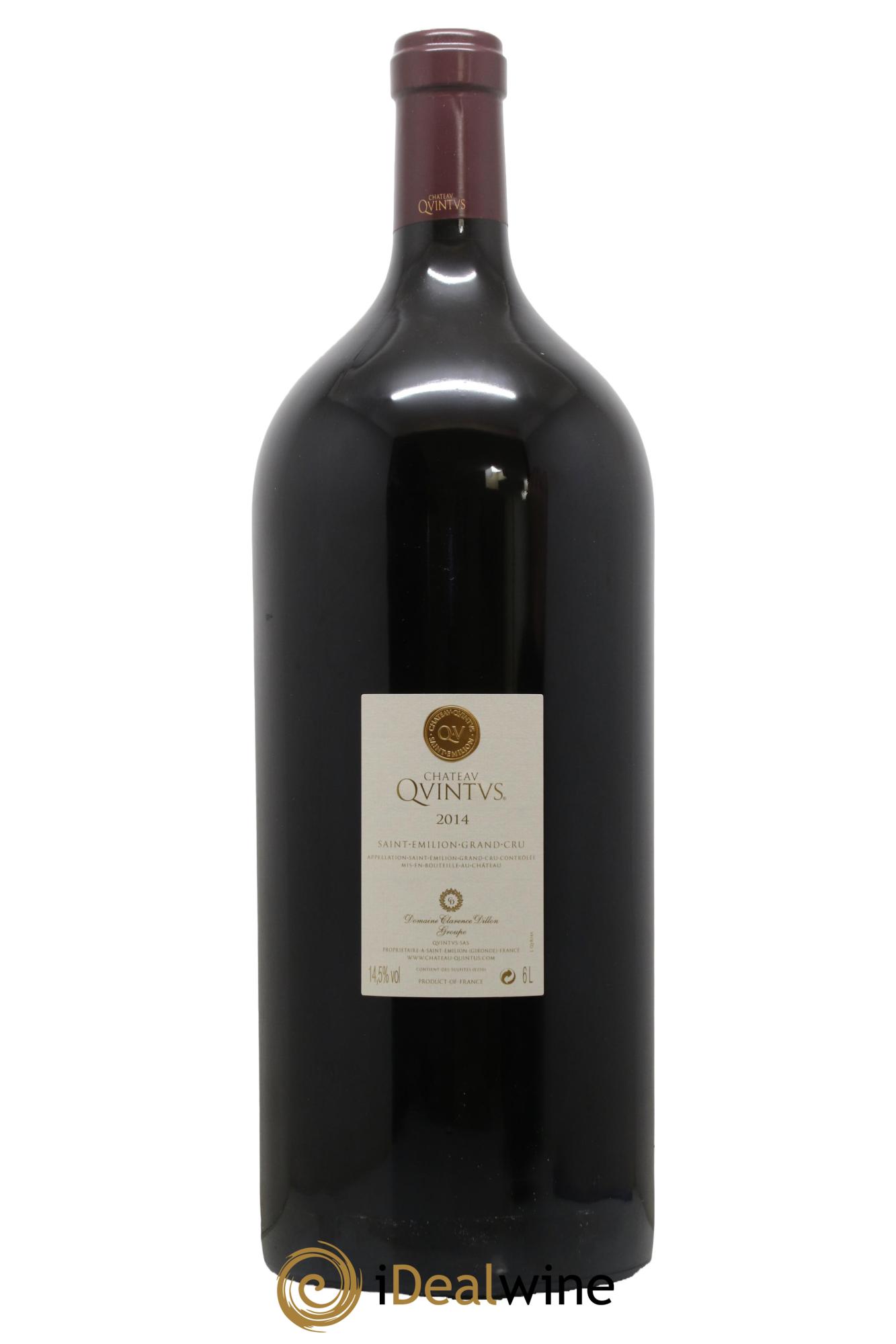 Château Quintus Grand Cru  2014 - Posten von 1 Imperiale - 2