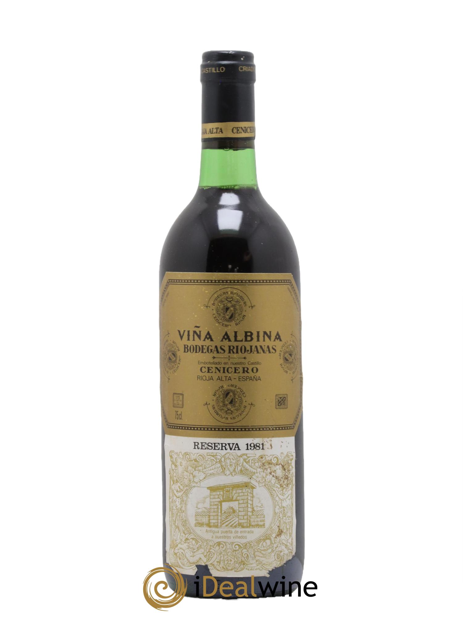 Rioja DOCA Vina Albina Reserva Riojanas 1981 - Lotto di 1 bottiglia - 0