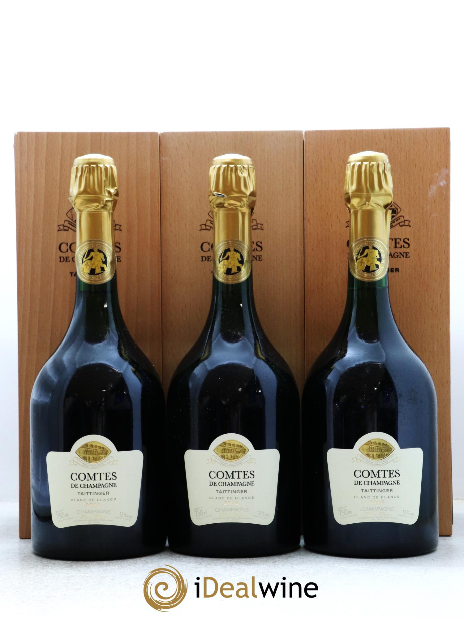 Comtes de Champagne Taittinger 2002 - Posten von 3 Flaschen - 0