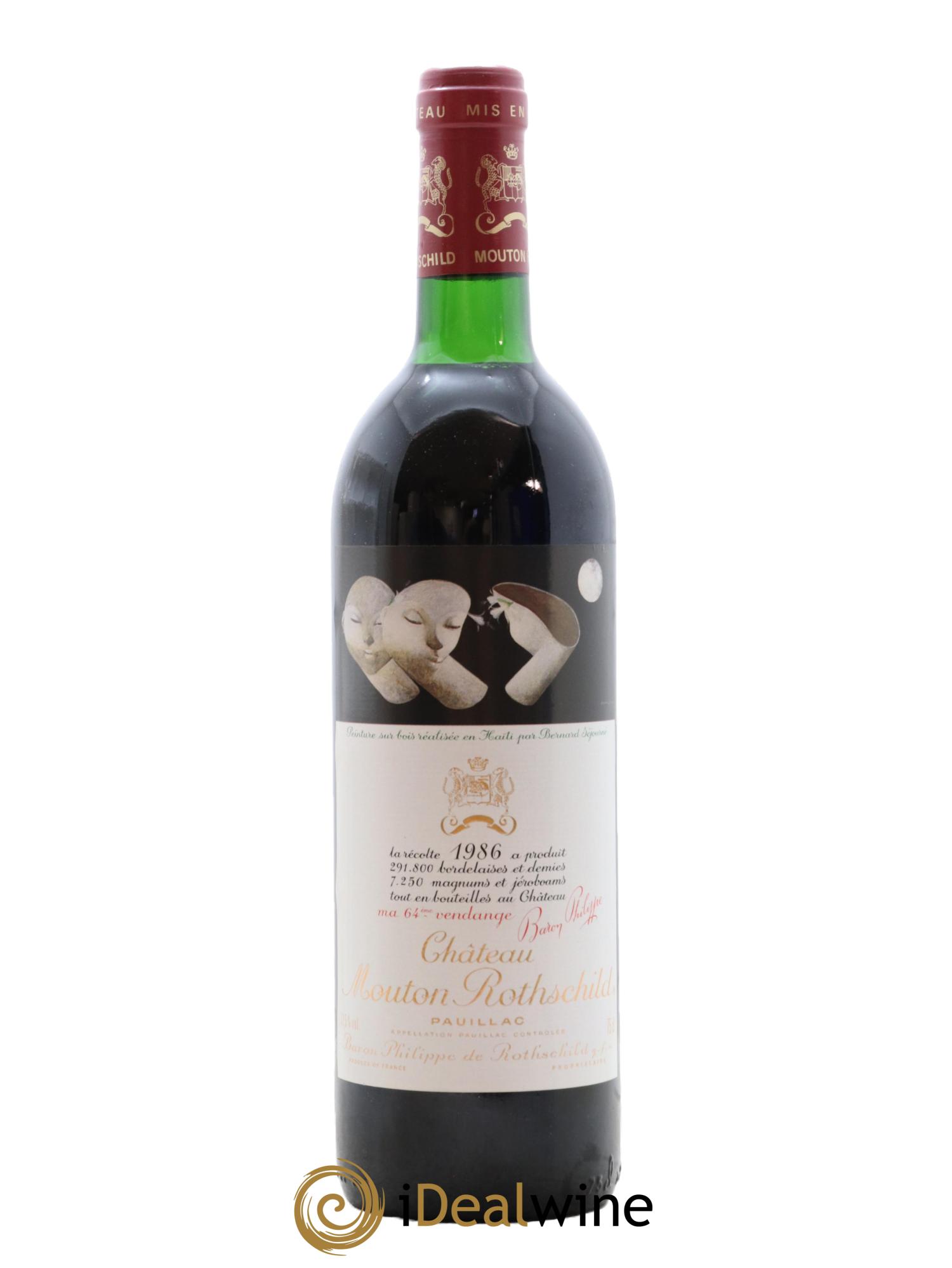 Château Mouton Rothschild 1er Grand Cru Classé 1986 - Lot of 1 bottle - 0