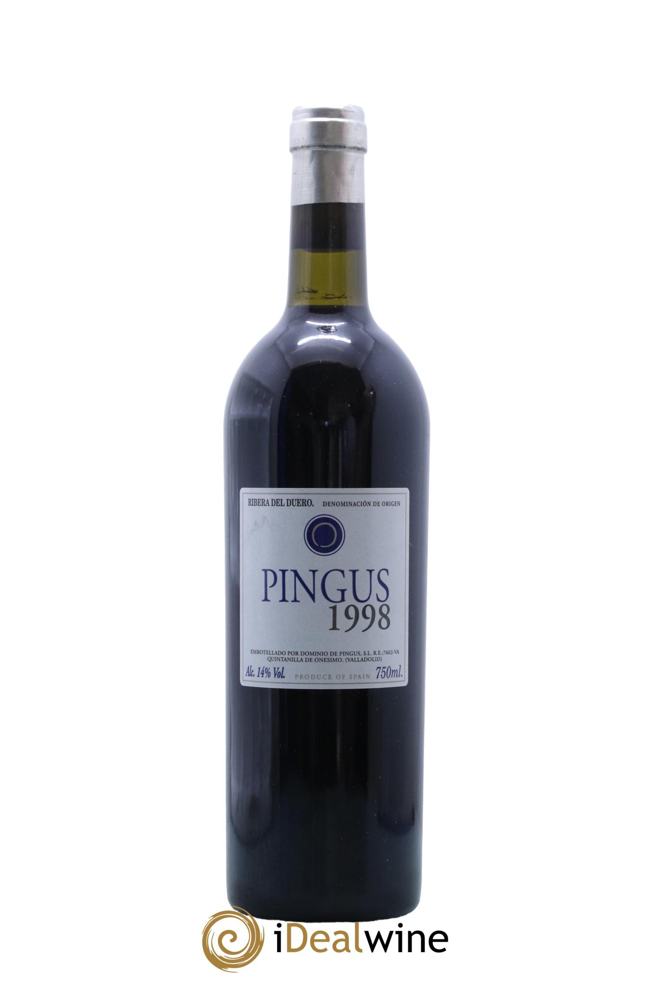 Ribera Del Duero Pingus Dominio de Pingus - Peter Sisseck  1998 - Posten von 1 Flasche - 0