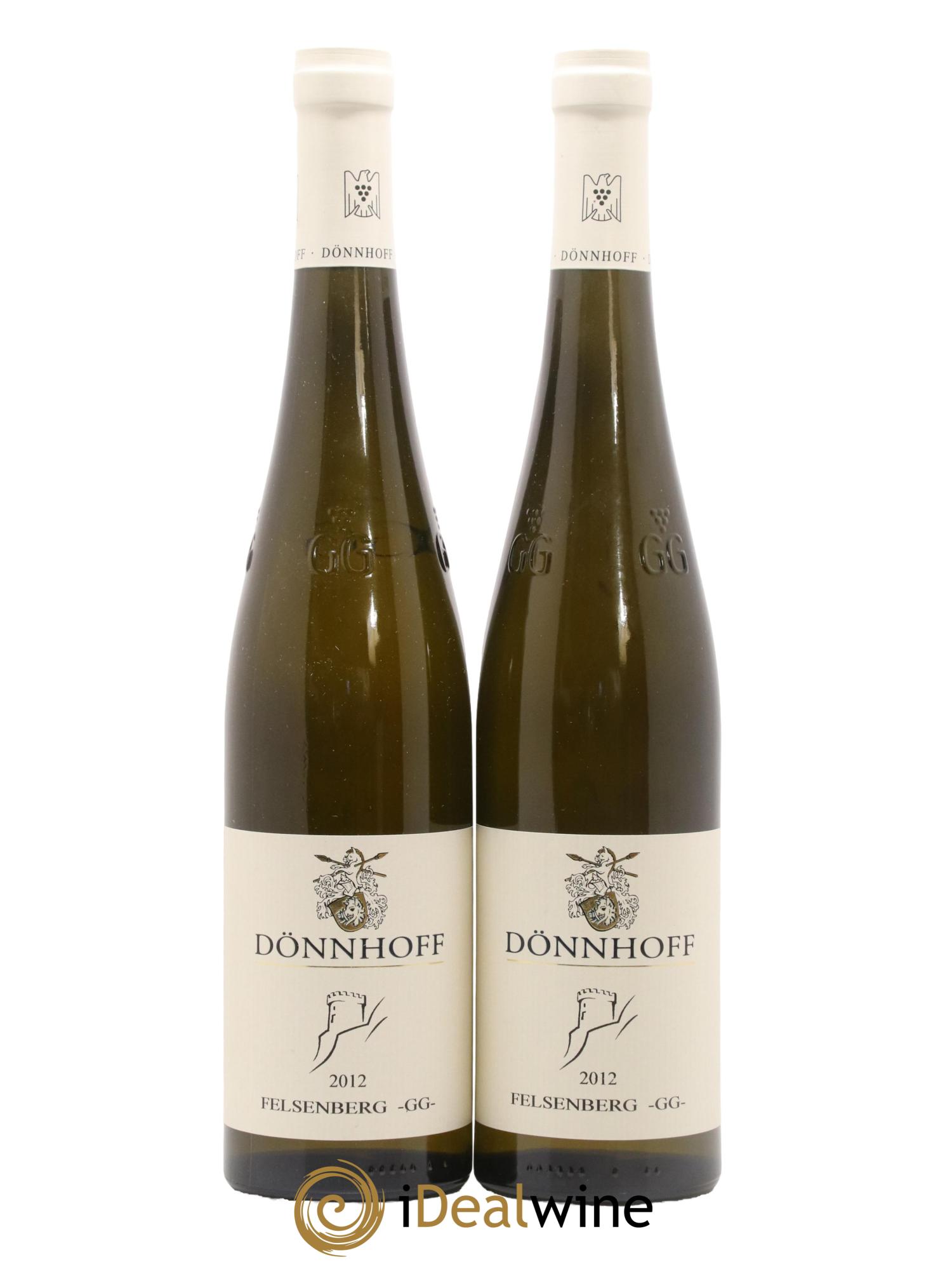 Allemagne Nahe Riesling Dönnhoff Felsenberg  Schlossbockelheimer 2012 - Lot de 2 bouteilles - 0