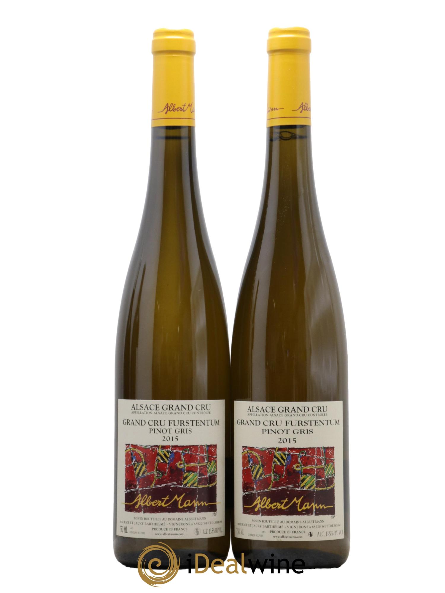 Alsace Pinot Gris Grand Cru Furstentum Albert Mann 2015 - Lot de 2 bouteilles - 0