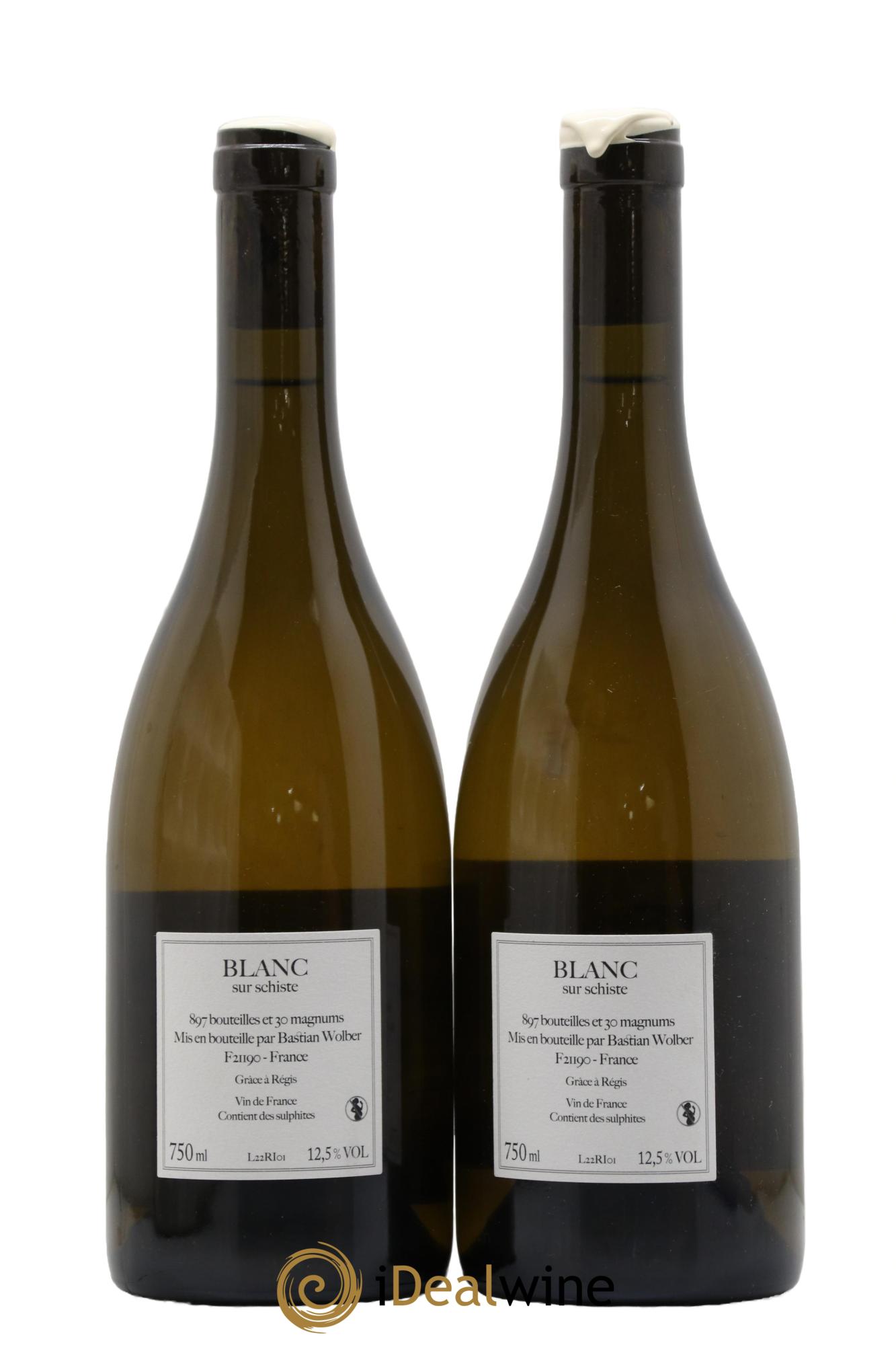 Vin de France Riesling Bastian Wolber 2022 - Lot de 2 bouteilles - 1