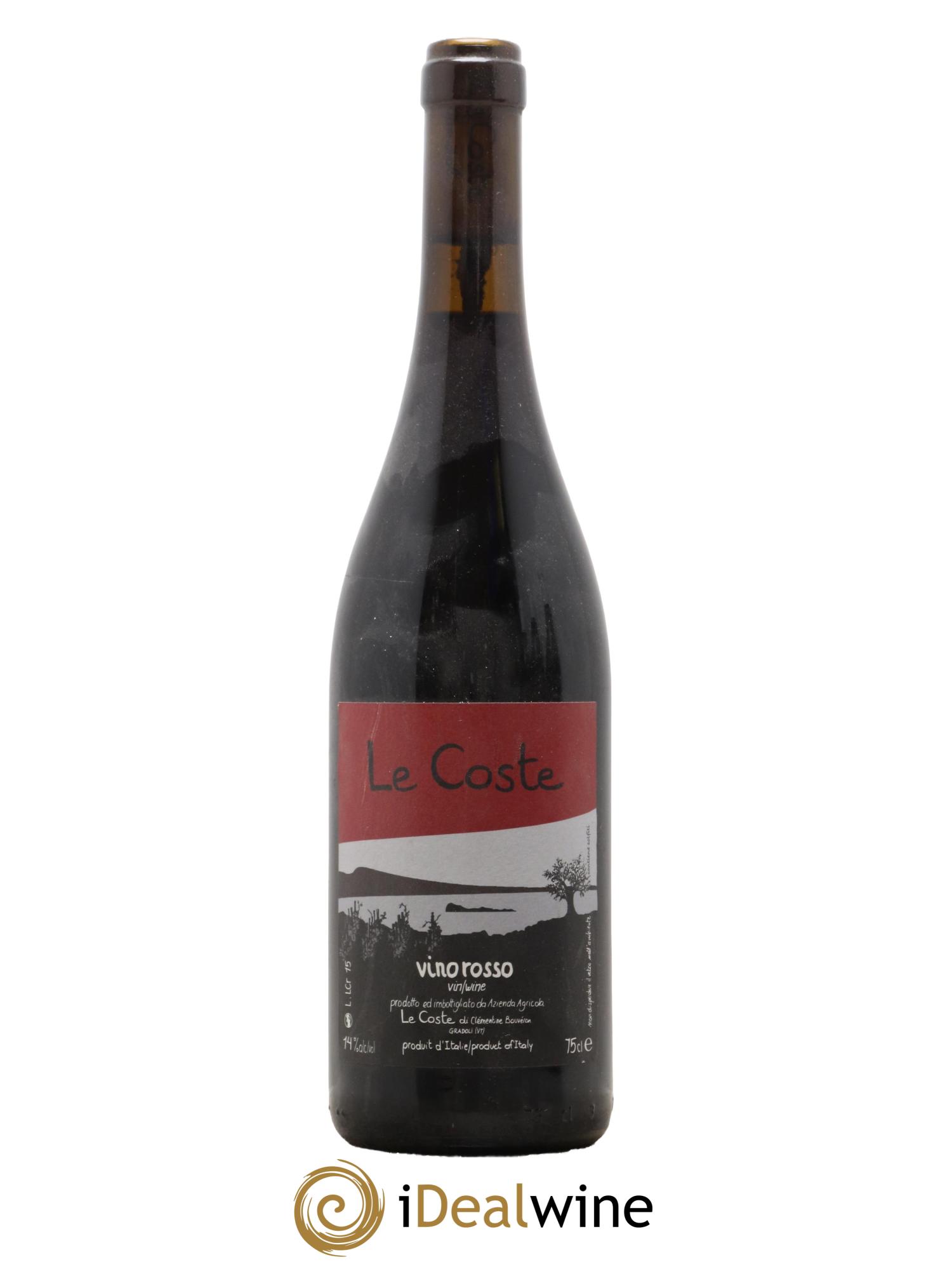 Italie Vino da Tavola Vino Rosso Le Coste 2015 - Lot de 1 bouteille - 0