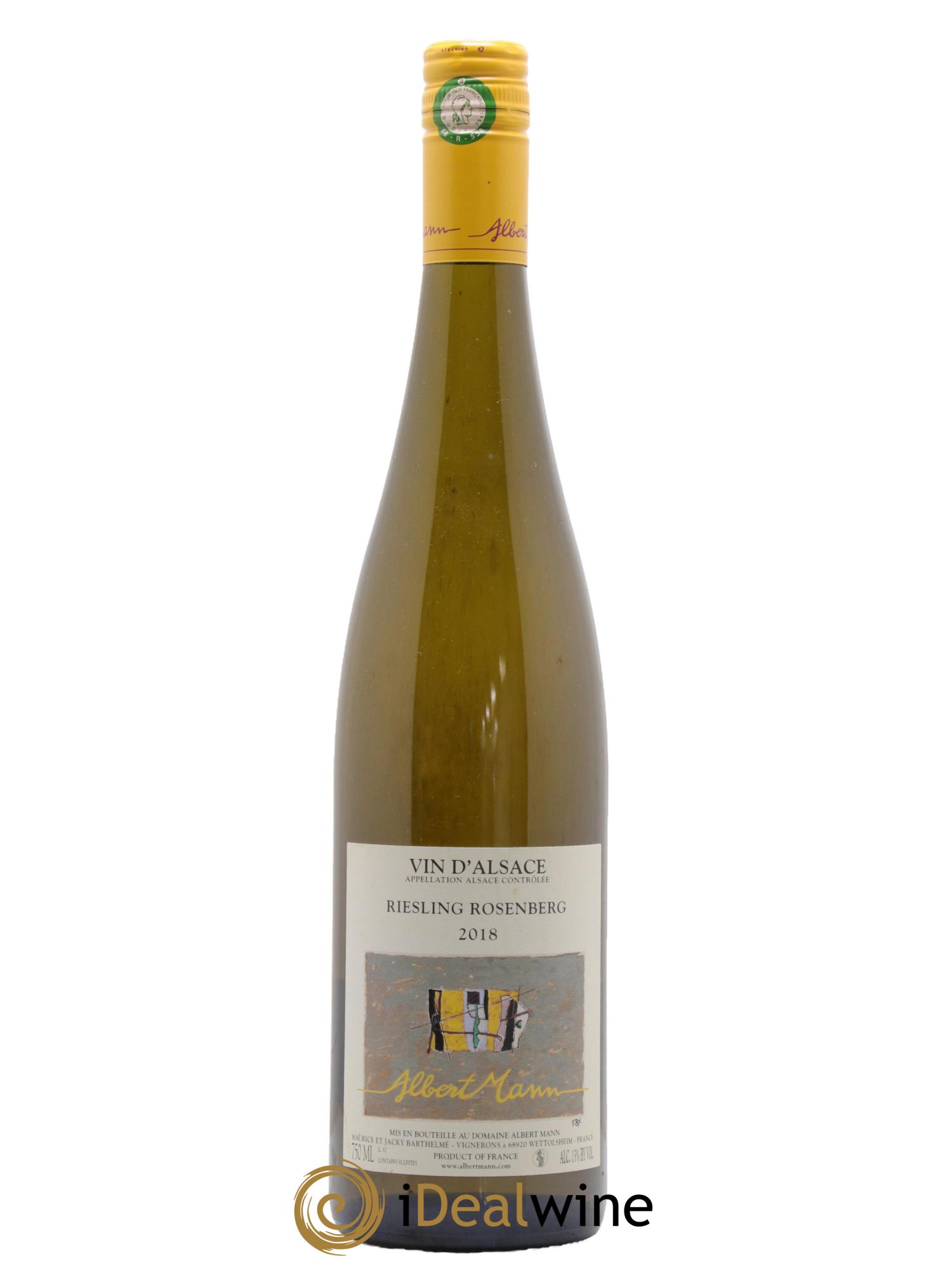 Alsace Riesling Rosenberg Albert Mann 2018 - Lotto di 1 bottiglia - 0