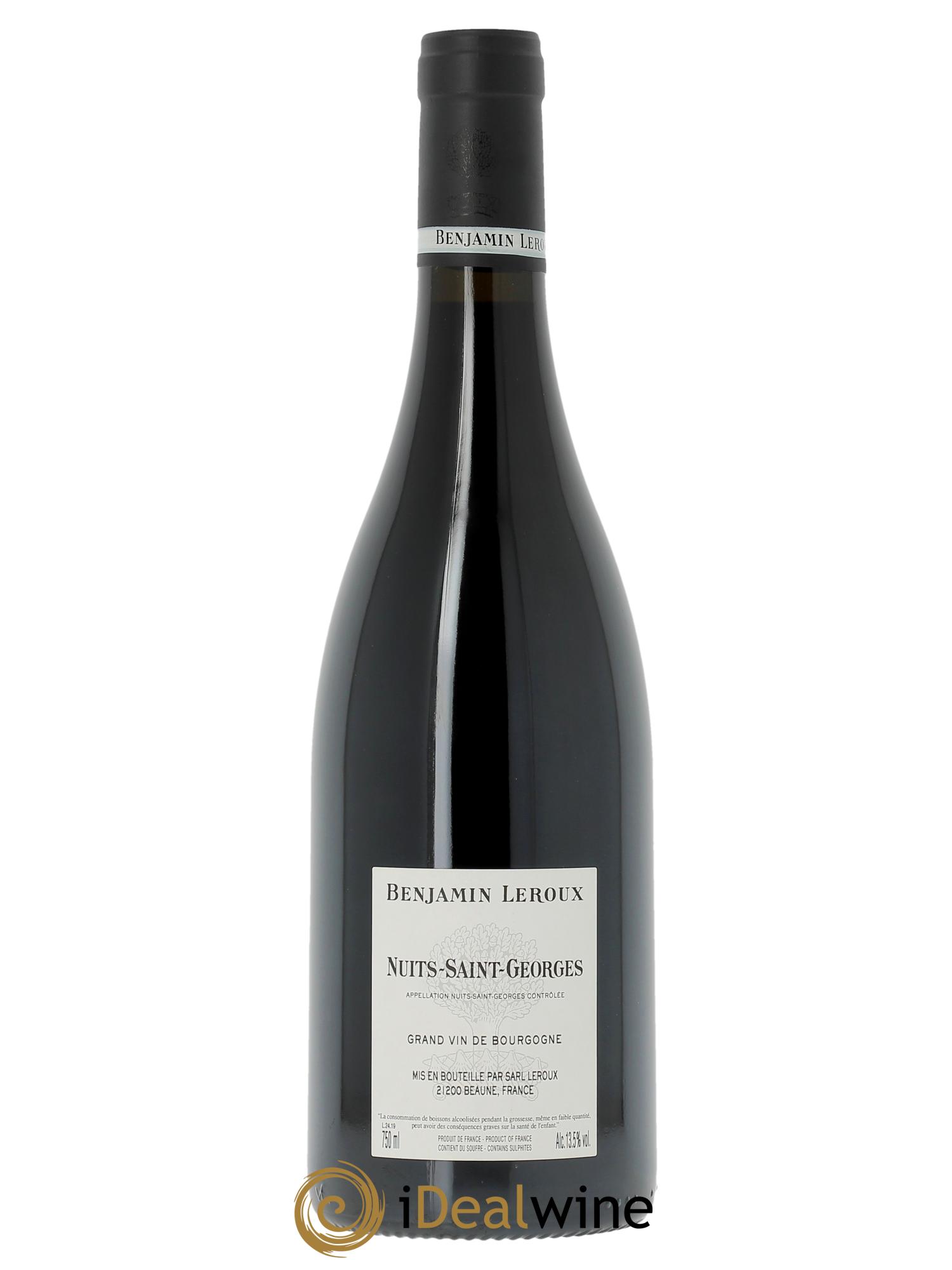 Nuits-Saint-Georges Benjamin Leroux  2019 - Lot de 1 bouteille - 1