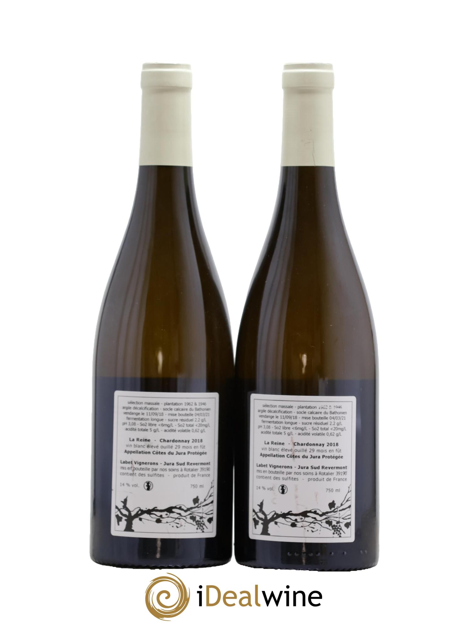 Côtes du Jura Chardonnay La Reine Romain - Julien  - Charline Labet 2018 - Lot of 2 bottles - 1